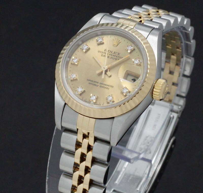 Rolex Lady-Datejust 69173G - 1993 - Rolex horloge - Rolex kopen - Rolex dames horloge - Trophies Watches