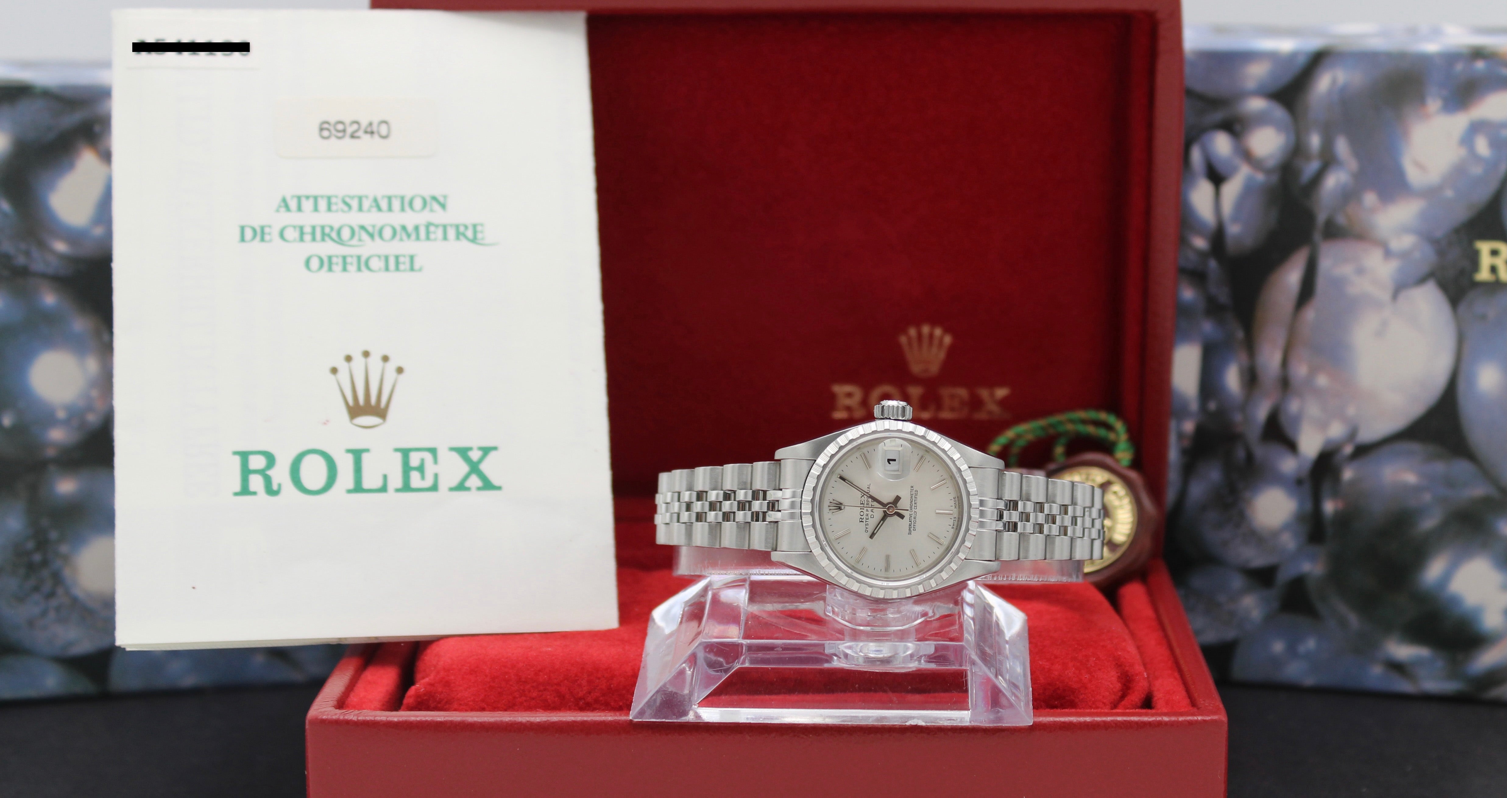 Rolex Oyster Perpetual Lady Date 69240 - 1999 - Rolex horloge - Rolex kopen - Rolex dames horloge - Trophies Watches