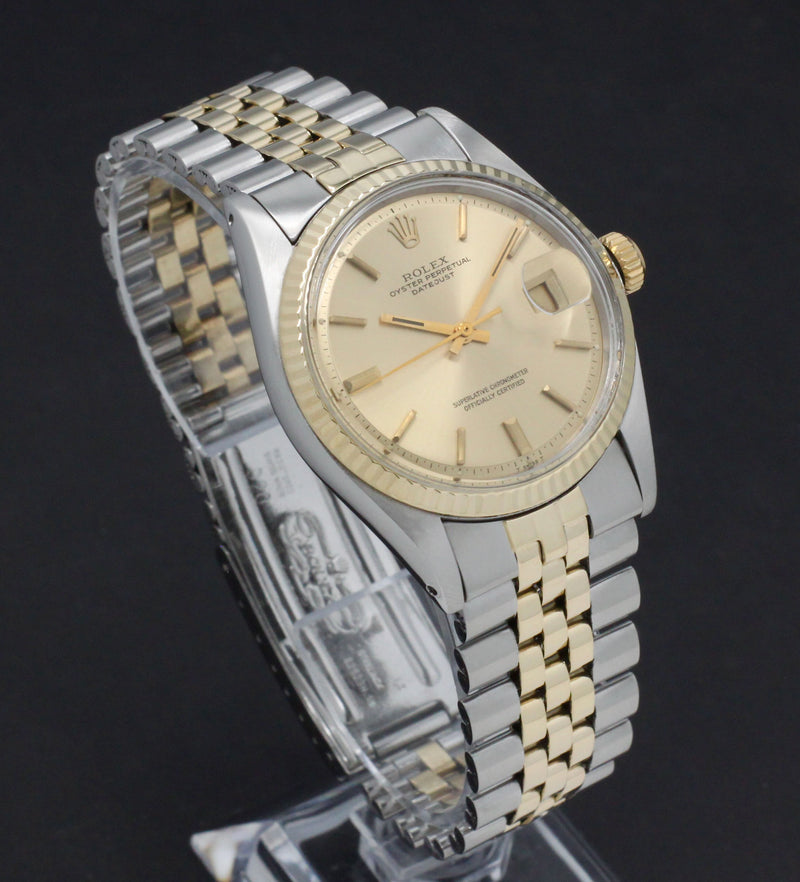 Rolex Datejust 1601 - 1973 - goud/staal - two/tone - Rolex horloge - Rolex kopen - Rolex heren horloge - Trophies Watches