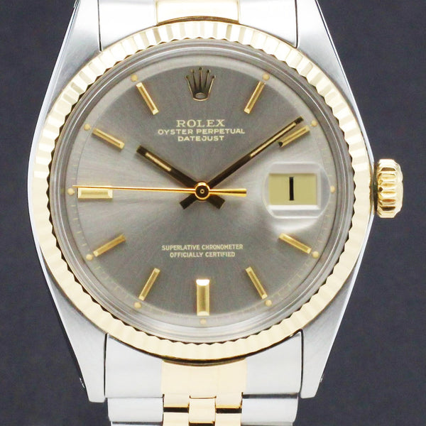 Rolex Datejust 1601 - 1971 - goud/staal - two/tone - Rolex horloge - Rolex kopen - Rolex heren horloge - Trophies Watches