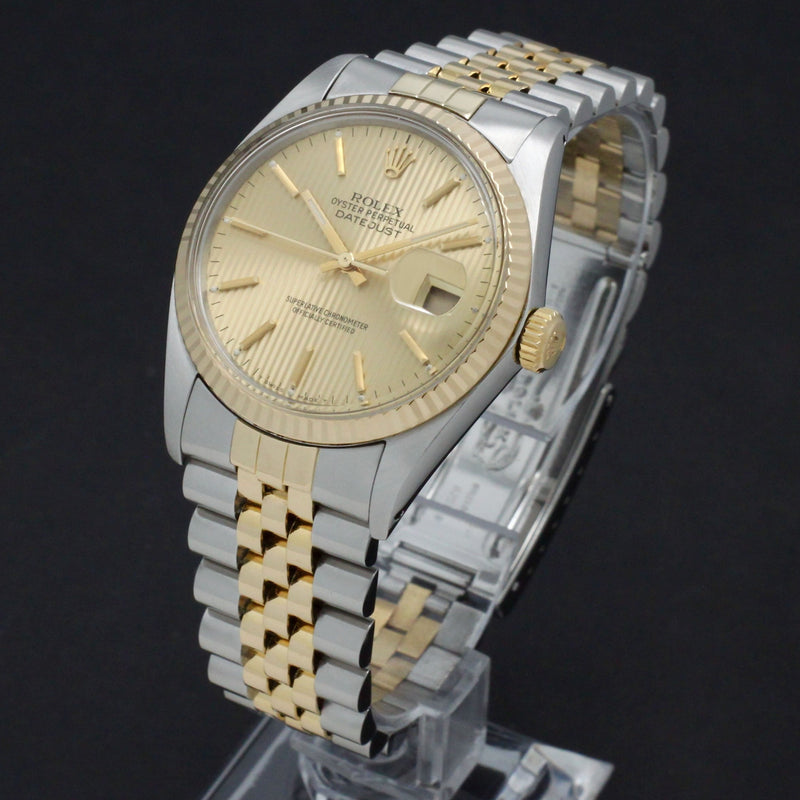 Rolex Datejust 16013 Tapestry - 1987 - Rolex horloge - Rolex kopen - Rolex heren horloge - Trophies Watches