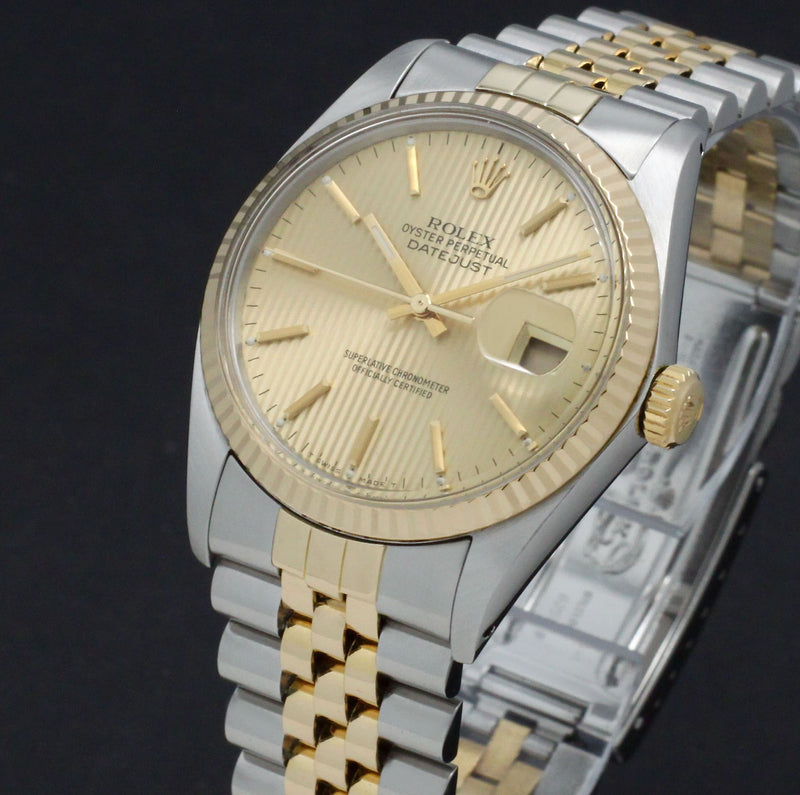 Rolex Datejust 16013 Tapestry - 1987 - Rolex horloge - Rolex kopen - Rolex heren horloge - Trophies Watches