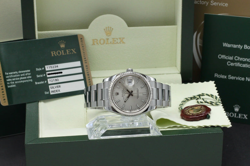 Rolex Oyster Perpetual Date 115234 - 2013 - Rolex horloge - Rolex kopen - Rolex heren horloge - Trophies Watches