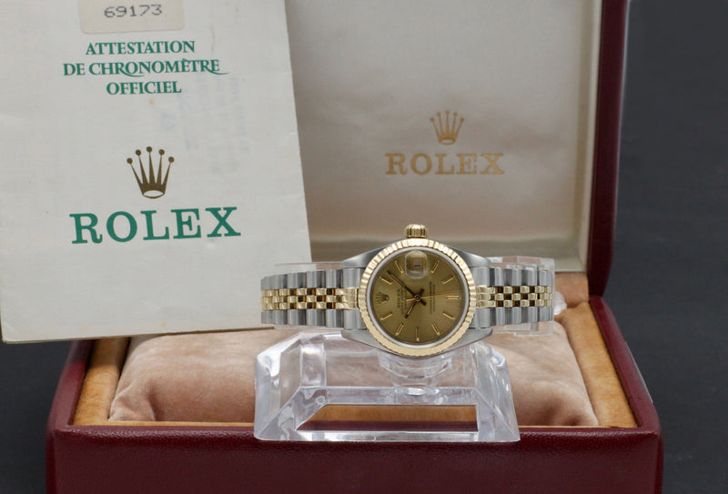 Rolex Lady-Datejust 69173 - 1991 - Rolex horloge - Rolex kopen - Rolex dames horloge - Trophies Watches