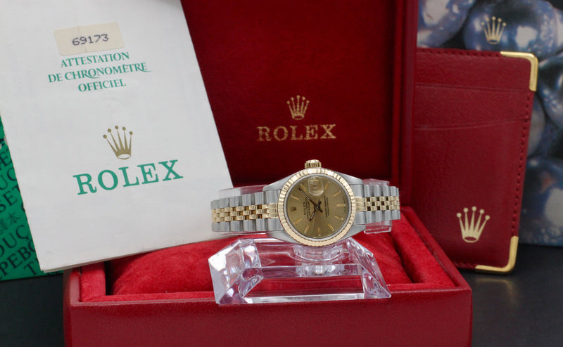 Rolex Lady-Datejust 69173 - 1988 - Rolex horloge - Rolex kopen - Rolex dames horloge - Trophies Watches