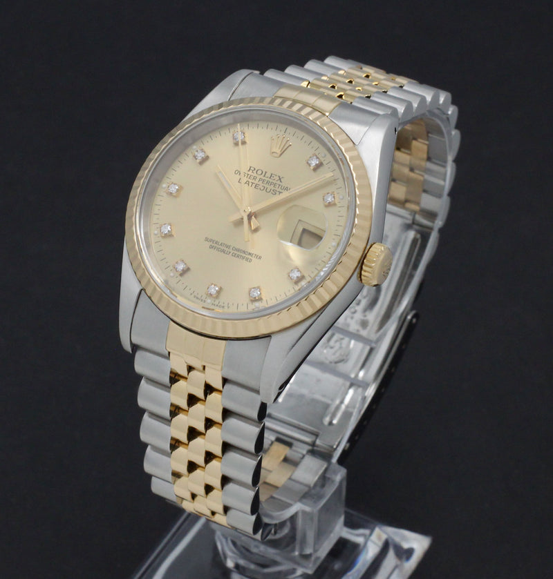 Rolex Datejust 16233G - 1991 - Rolex horloge - Rolex kopen - Rolex heren horloge - Trophies Watches