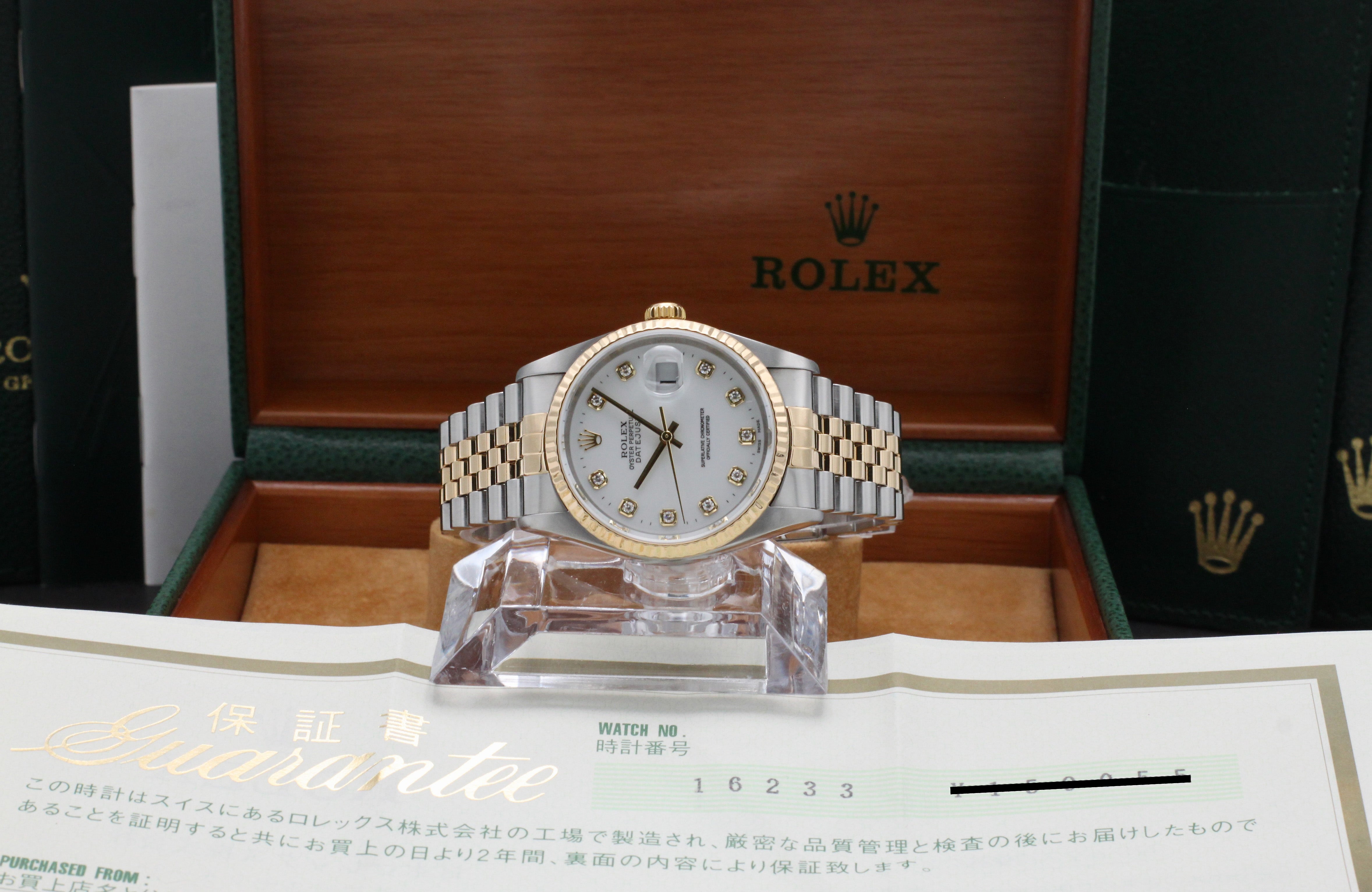 Rolex Datejust 16233G - 2003 - Rolex horloge - Rolex kopen - Rolex heren horloge - Trophies Watches