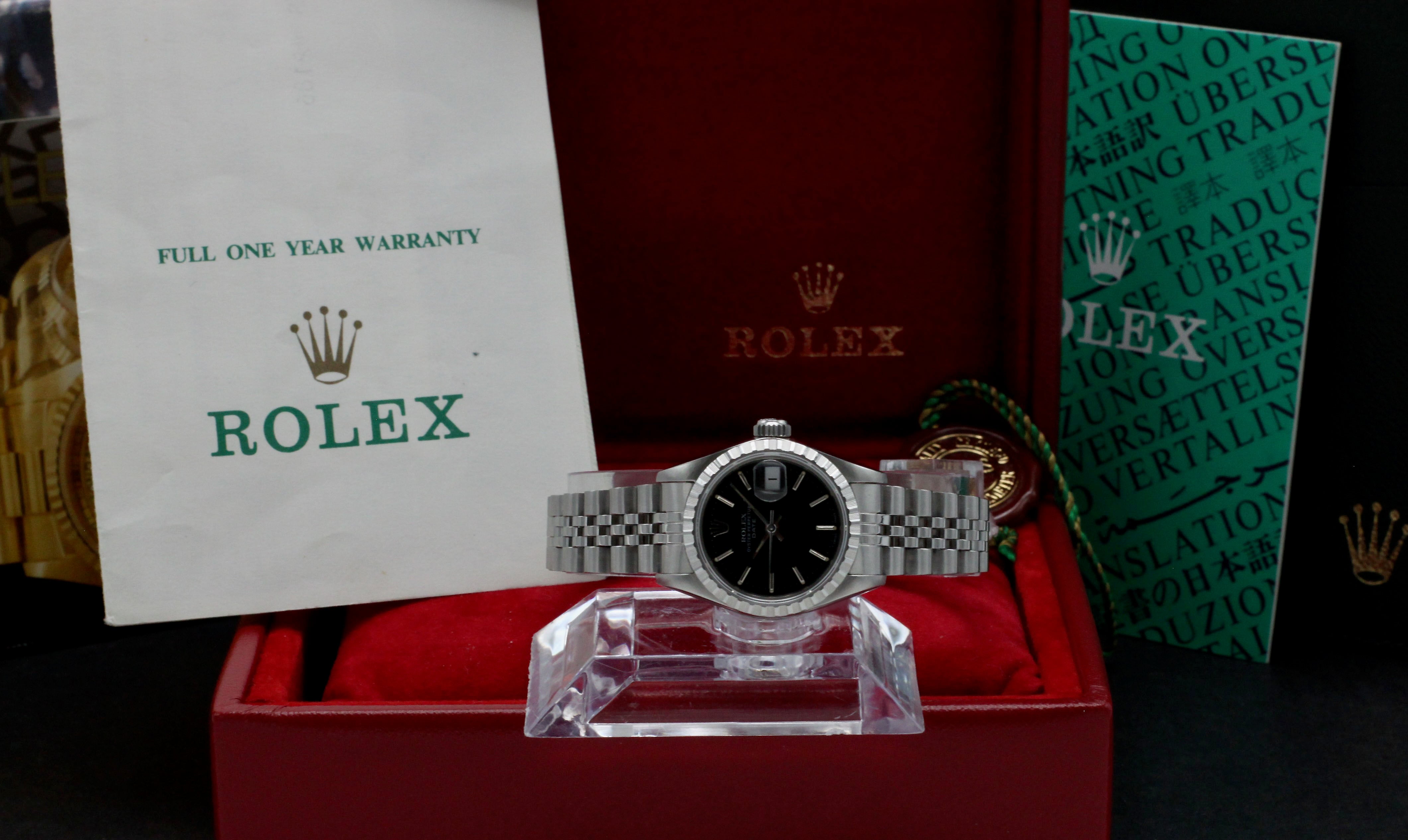 Rolex Oyster Perpetual Lady Date 69240 - 1990 - Rolex horloge - Rolex kopen - Rolex dames horloge - Trophies Watches
