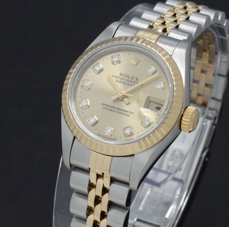 Rolex Lady-Datejust 69173G - 1998 - Rolex horloge - Rolex kopen - Rolex dames horloge - Trophies Watches