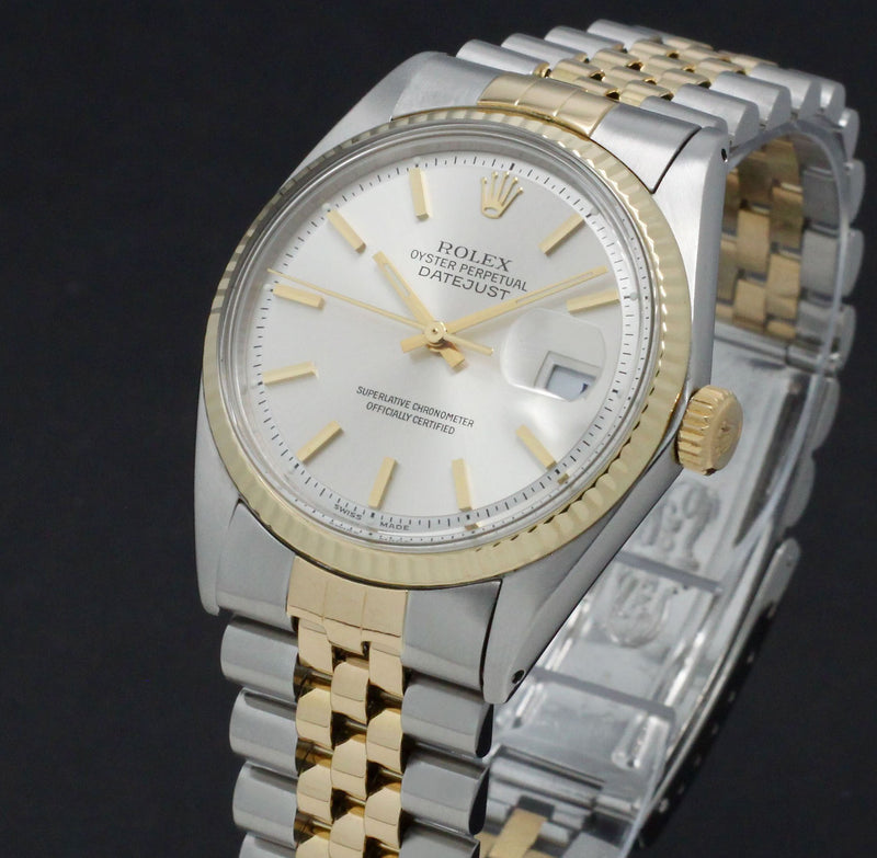 Rolex Datejust 1601 - 1973 - goud/staal - two/tone - Rolex horloge - Rolex kopen - Rolex heren horloge - Trophies Watches