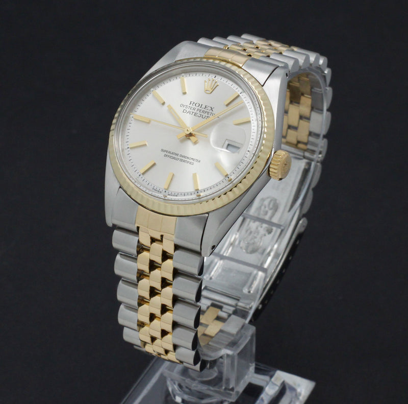 Rolex Datejust 1601 - 1973 - goud/staal - two/tone - Rolex horloge - Rolex kopen - Rolex heren horloge - Trophies Watches