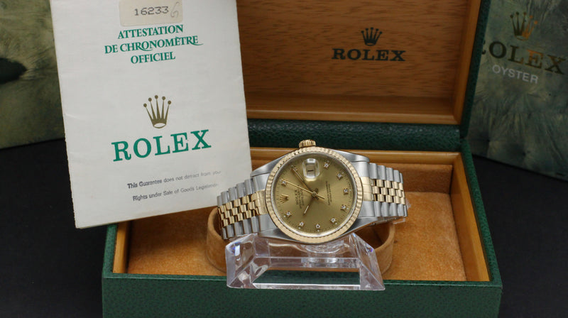 Rolex Datejust 16233G - 1991 - Rolex horloge - Rolex kopen - Rolex heren horloge - Trophies Watches