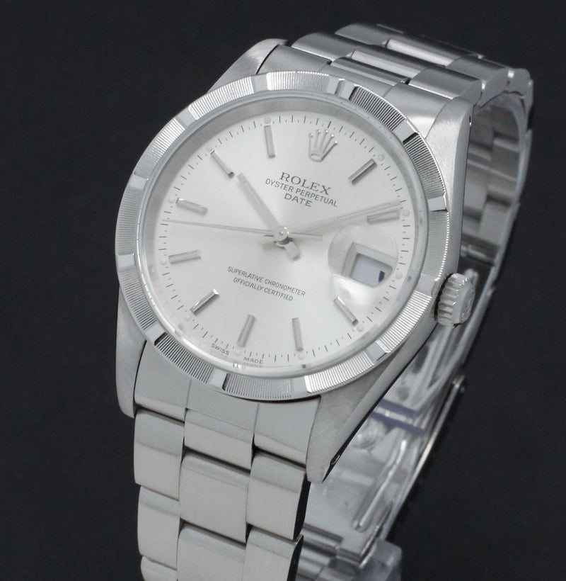 Rolex Oyster Perpetual Date 15210 - 1991 - Rolex horloge - Rolex kopen - Rolex heren horloge - Trophies Watches