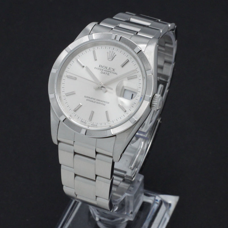 Rolex Oyster Perpetual Date 15210 - 1991 - Rolex horloge - Rolex kopen - Rolex heren horloge - Trophies Watches