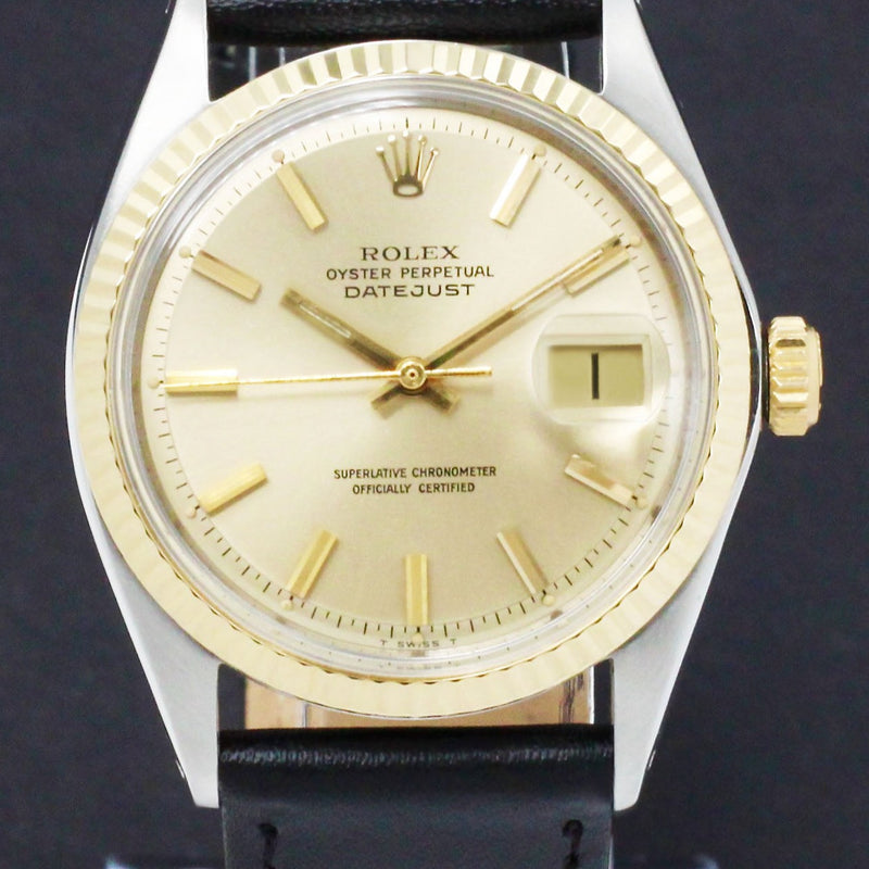 Rolex Datejust 1601 - 1970 - goud/staal - two/tone - Rolex horloge - Rolex kopen - Rolex heren horloge - Trophies Watches