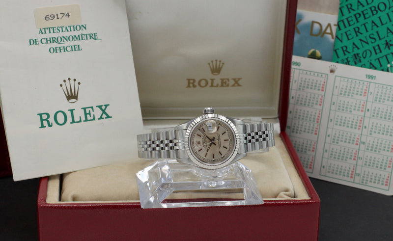 Rolex Oyster Perpetual Lady Datejust 69174 - 1991 - Rolex horloge - Rolex kopen - Rolex dames horloge - Trophies Watches