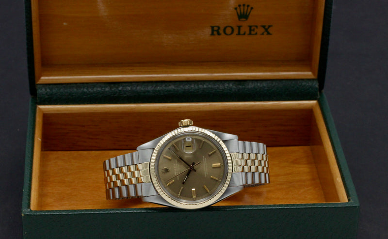 Rolex Datejust 1601 - 1970 - goud/staal - two/tone - Rolex horloge - Rolex kopen - Rolex heren horloge - Trophies Watches