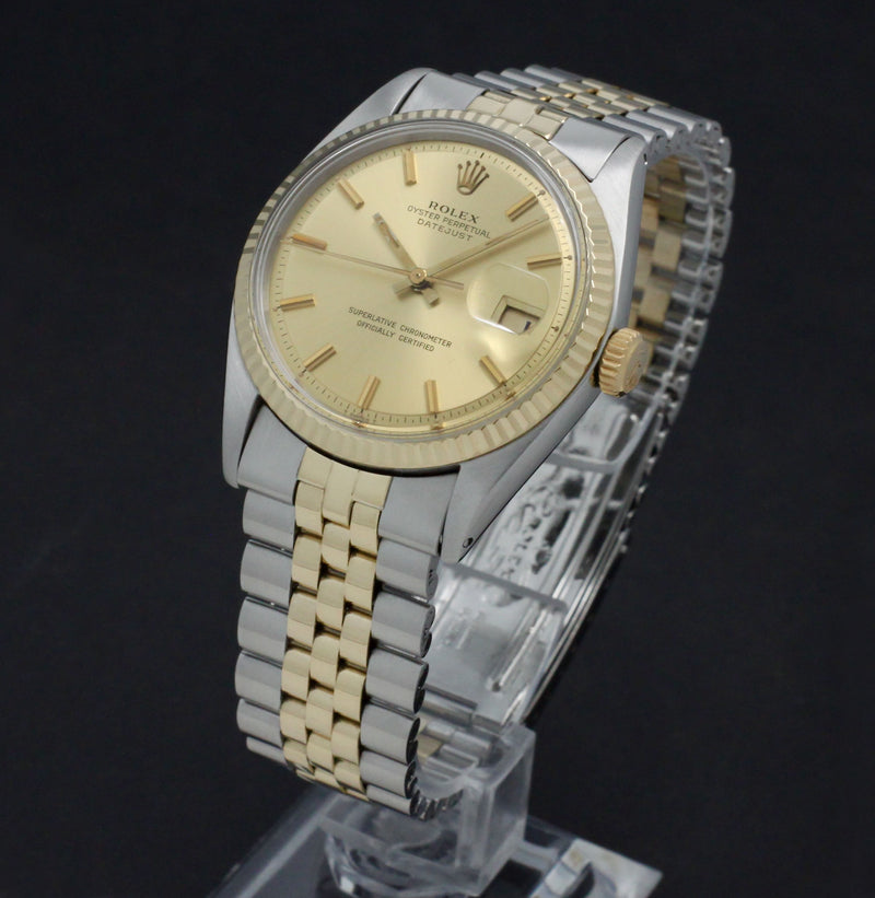 Rolex Datejust 1601 - 1972 - goud/staal - two/tone - Rolex horloge - Rolex kopen - Rolex heren horloge - Trophies Watches