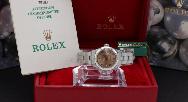 Rolex Oyster Perpetual Lady Date 79160 - 2001 - Rolex horloge - Rolex kopen - Rolex dames horloge - Trophies Watches