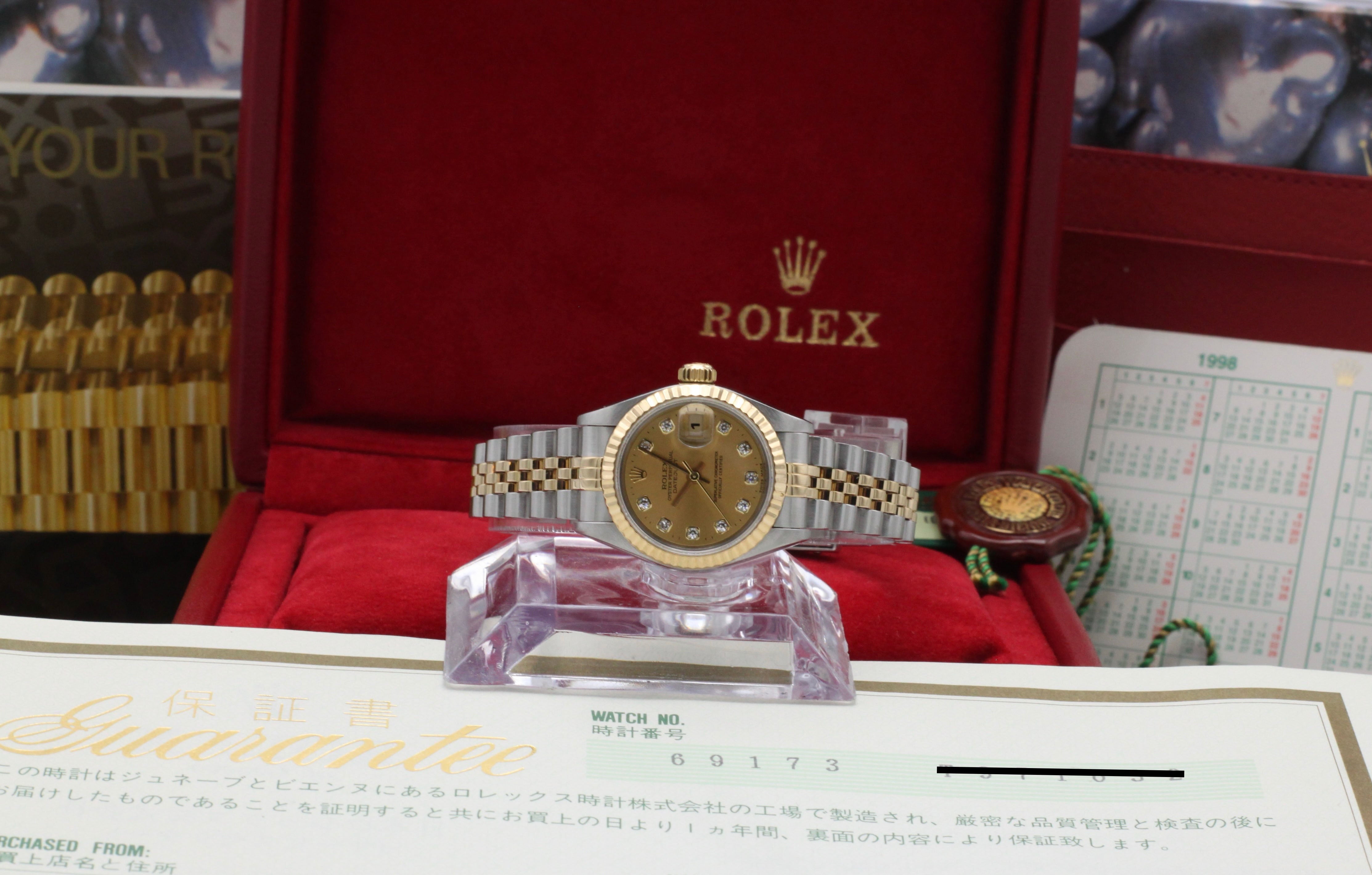 Rolex Lady-Datejust 69173G - 1998 - Rolex horloge - Rolex kopen - Rolex dames horloge - Trophies Watches