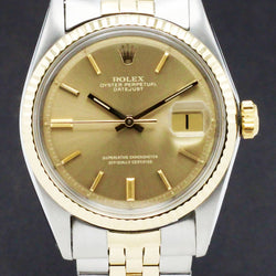 Rolex Datejust 1601 - 1970 - goud/staal - two/tone - Rolex horloge - Rolex kopen - Rolex heren horloge - Trophies Watches