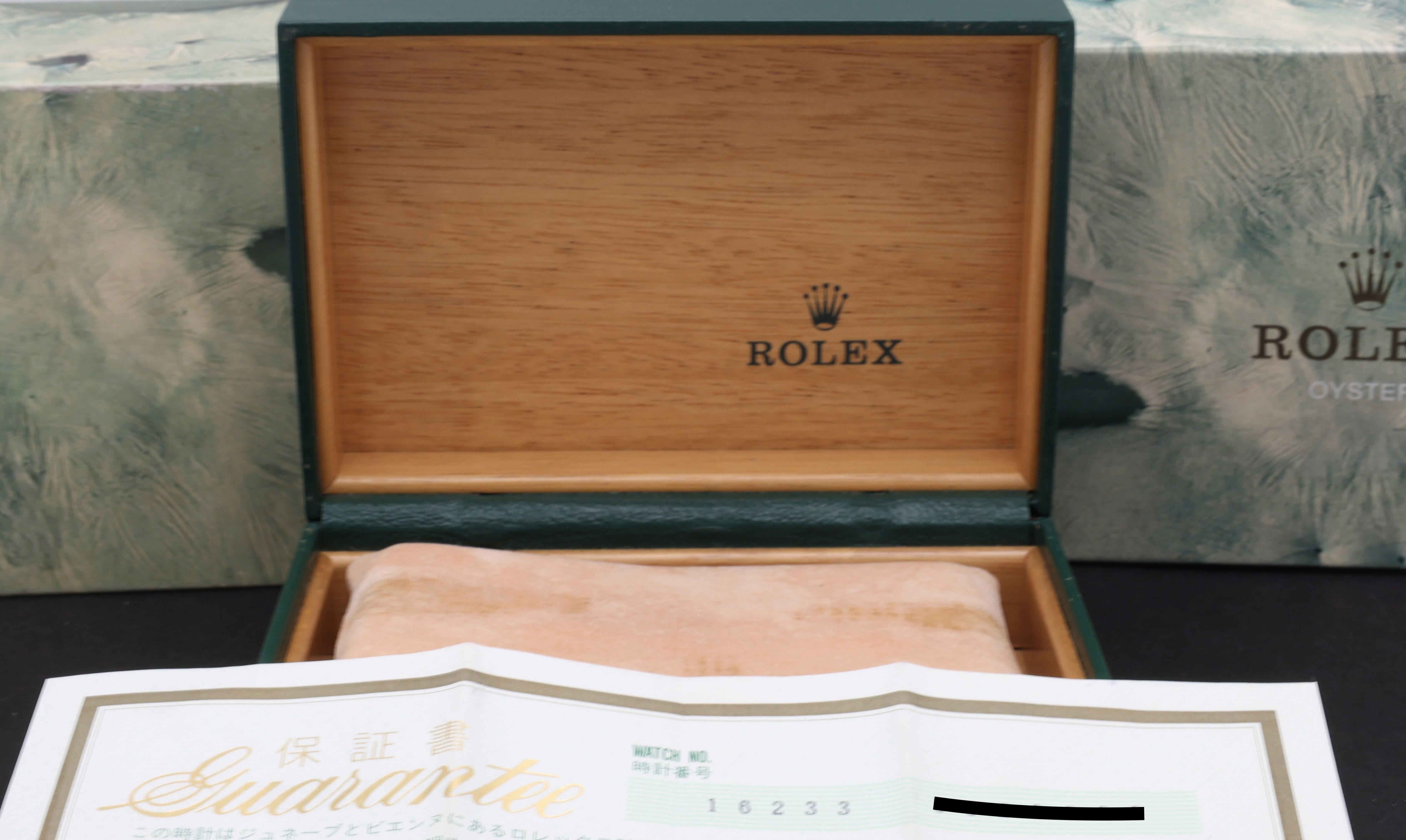 Rolex Datejust 16233G, Box & Papers, Serviced, 2000