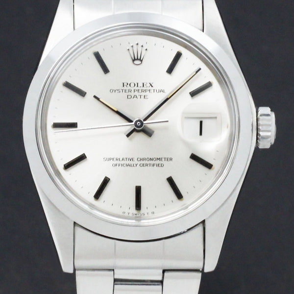 Rolex Oyster Perpetual Date 1500 - 1974 - Sigma Dial - Rolex horloge - Rolex kopen - Rolex heren horloge - Trophies Watches