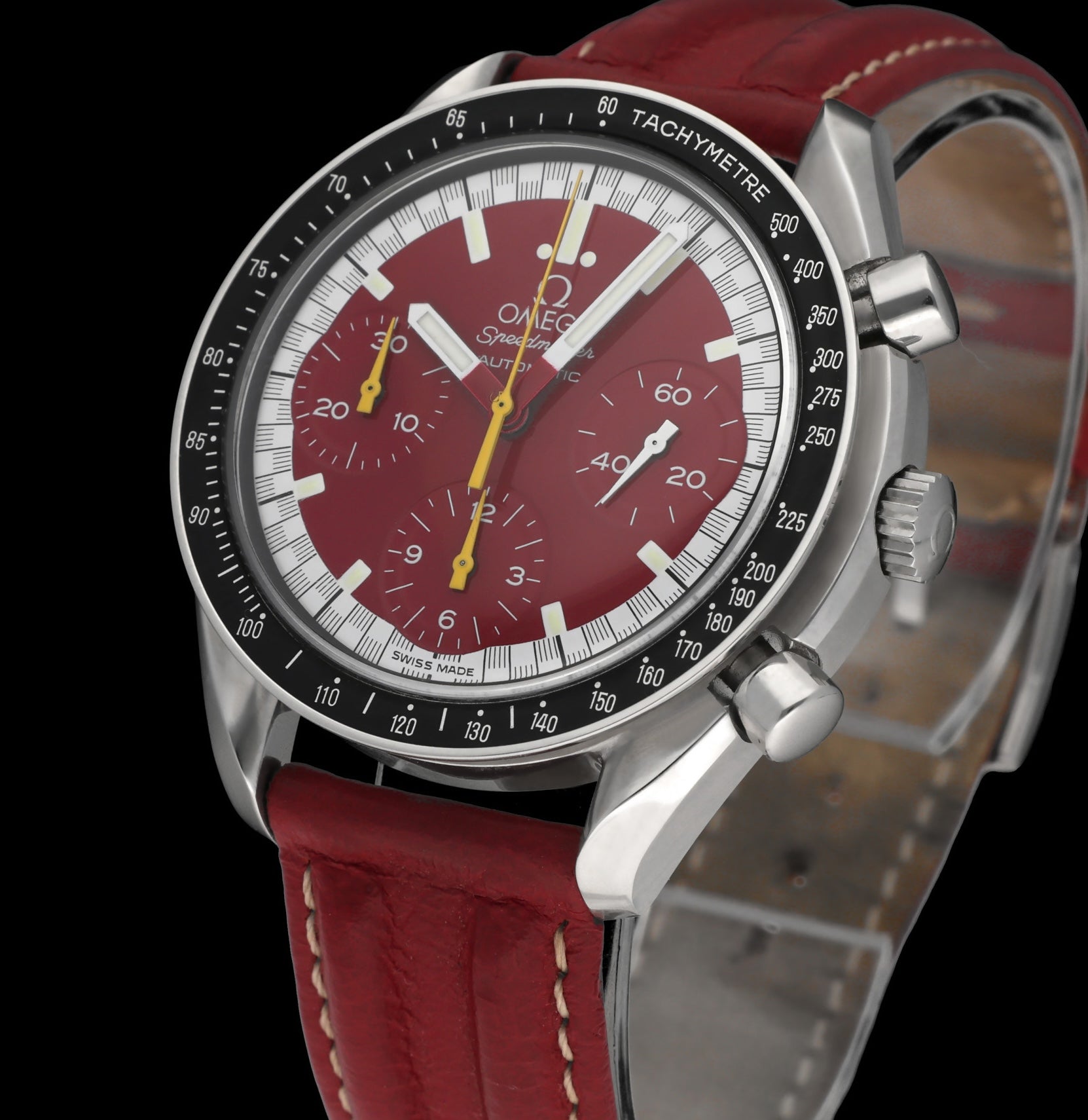 Omega Speedmaster Reduced Schumacher 3810.61.41 - 1998 - Omega horloge - Omega kopen - Omega heren horloge - Trophies Watches