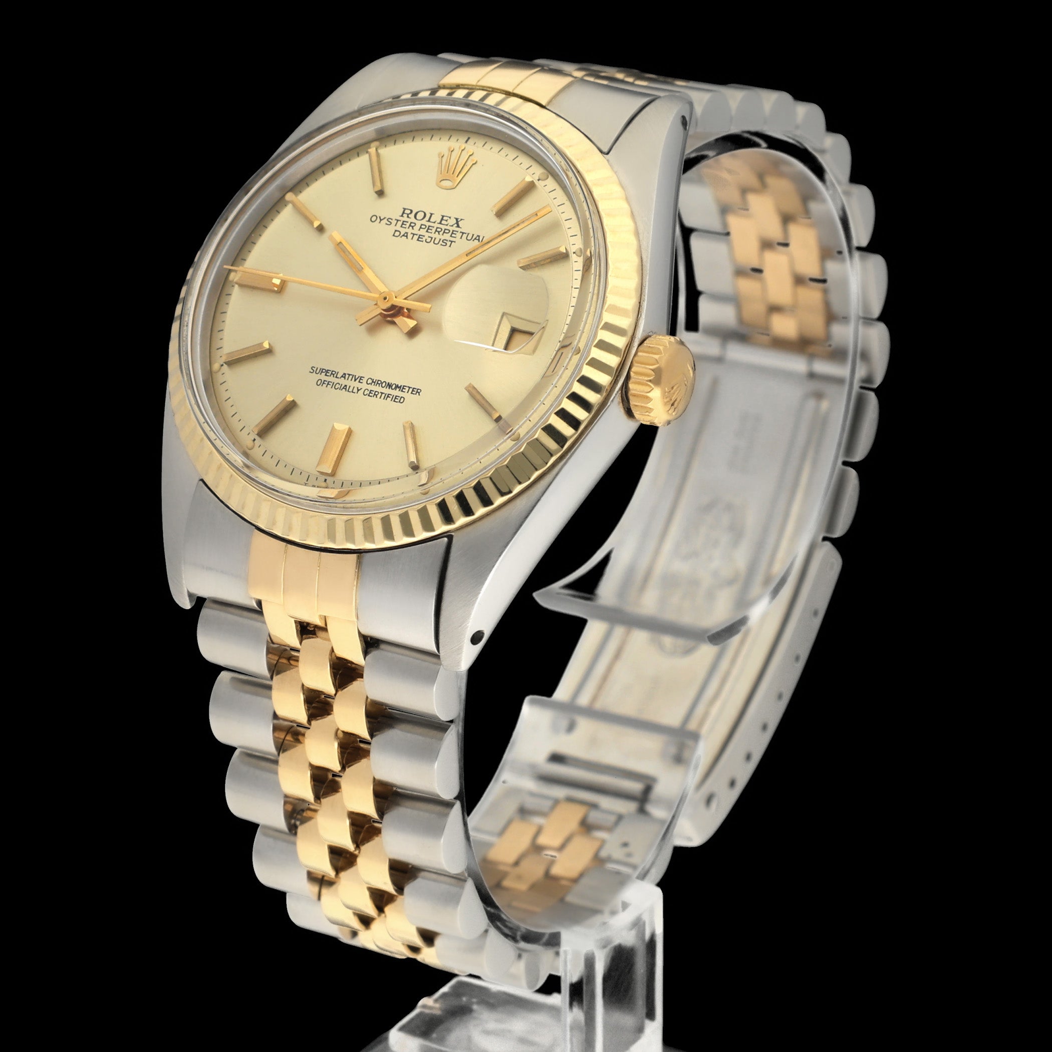 Rolex Datejust 1601 - 1973 - goud/staal - two/tone - Rolex horloge - Rolex kopen - Rolex heren horloge - Trophies Watches
