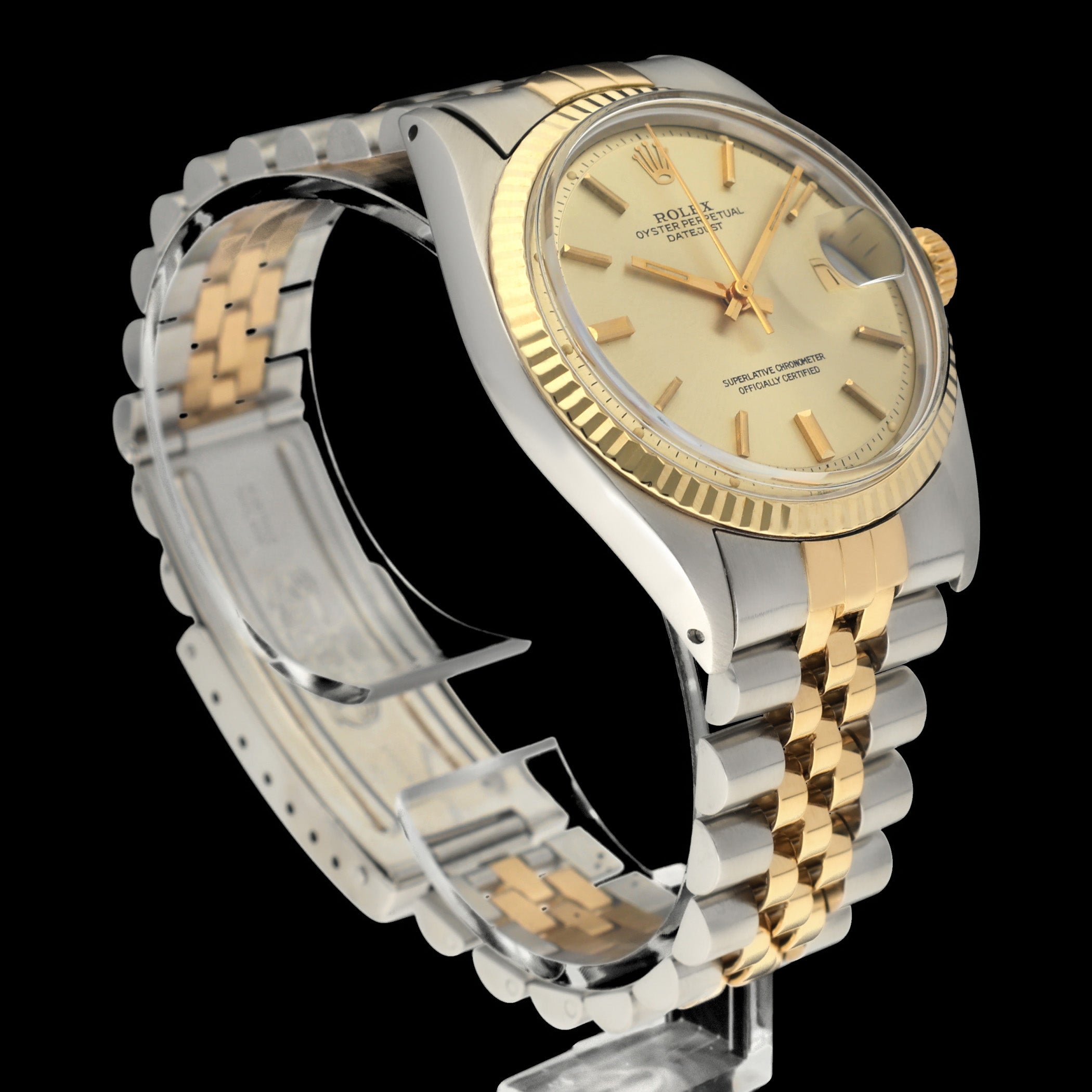 Rolex Datejust 1601 - 1973 - goud/staal - two/tone - Rolex horloge - Rolex kopen - Rolex heren horloge - Trophies Watches