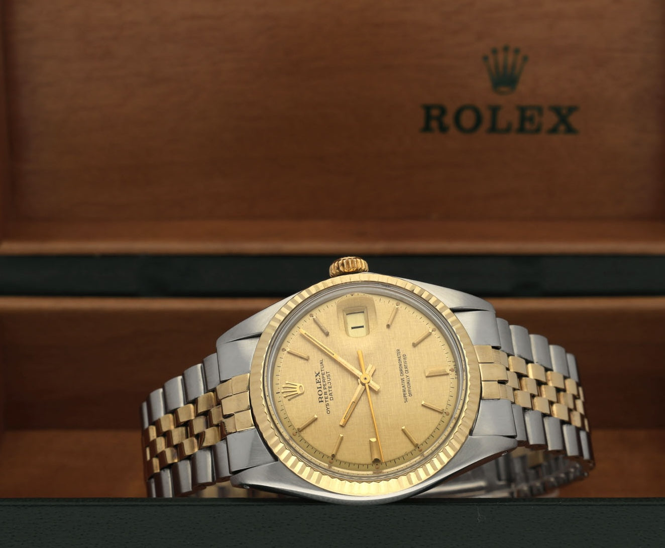 Rolex Datejust 1601 - 1972 - goud/staal - two/tone - Rolex horloge - Rolex kopen - Rolex heren horloge - Trophies Watches