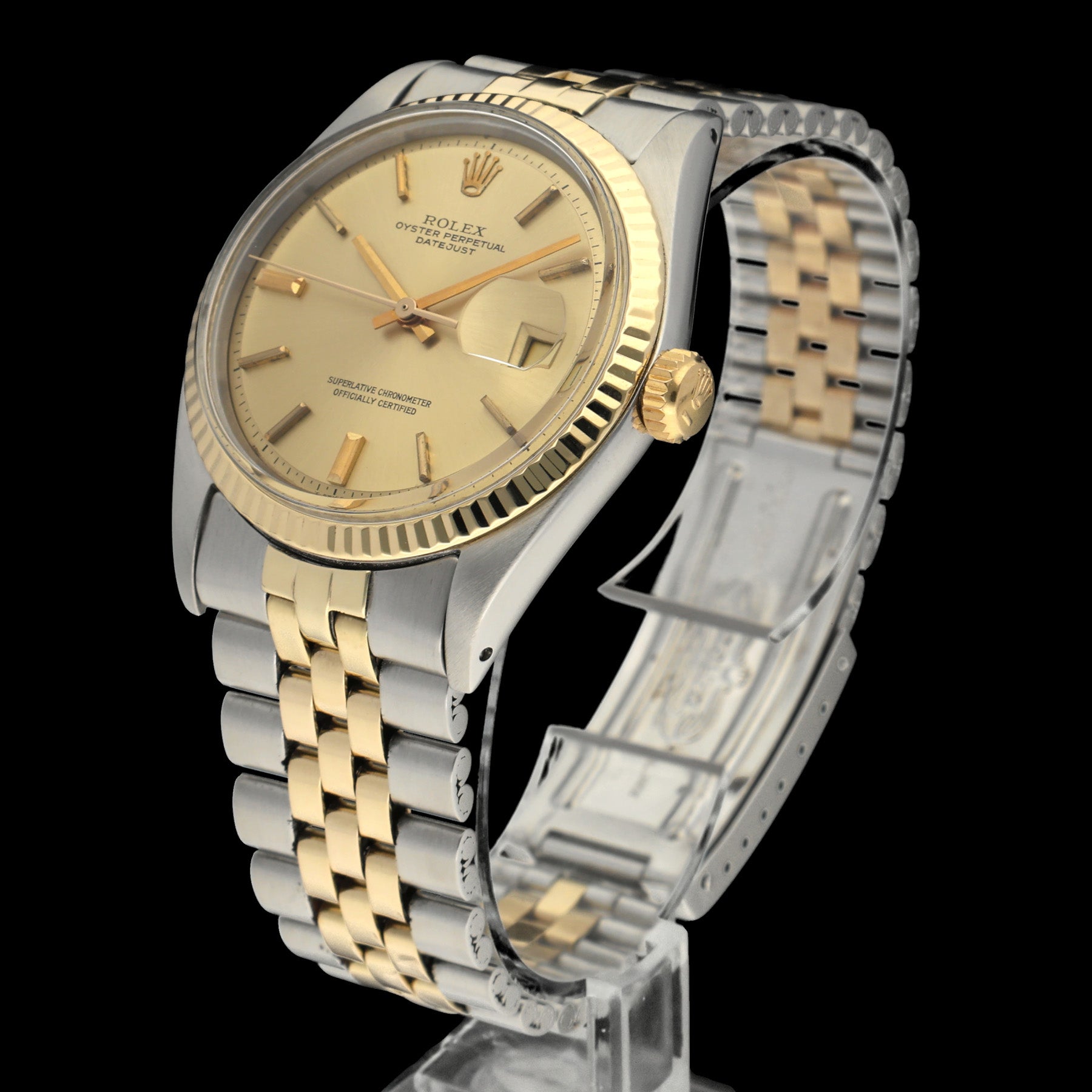 Rolex Datejust 1601 - 1971 - goud/staal - two/tone - Rolex horloge - Rolex kopen - Rolex heren horloge - Trophies Watches
