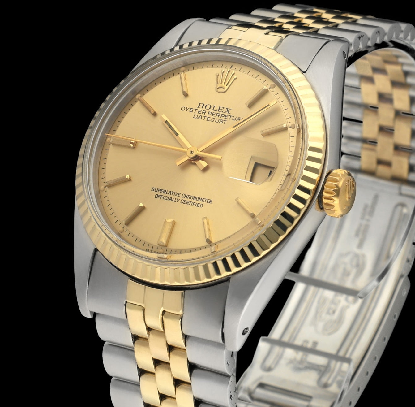Rolex Datejust 1601 - 1974 - goud/staal - two/tone - Rolex horloge - Rolex kopen - Rolex heren horloge - Trophies Watches