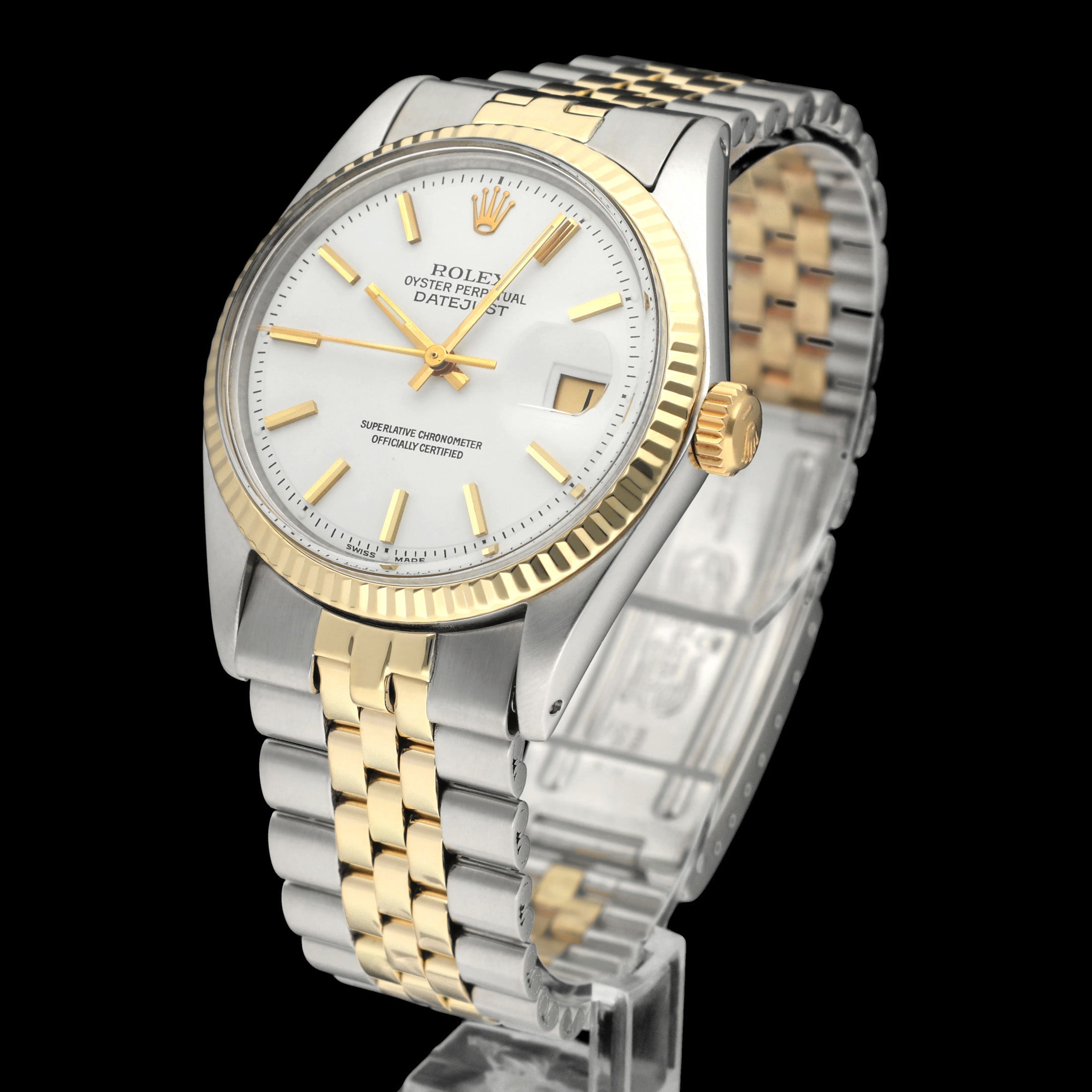 Rolex Datejust 1601 - 1973 - goud/staal - two/tone - Rolex horloge - Rolex kopen - Rolex heren horloge - Trophies Watches
