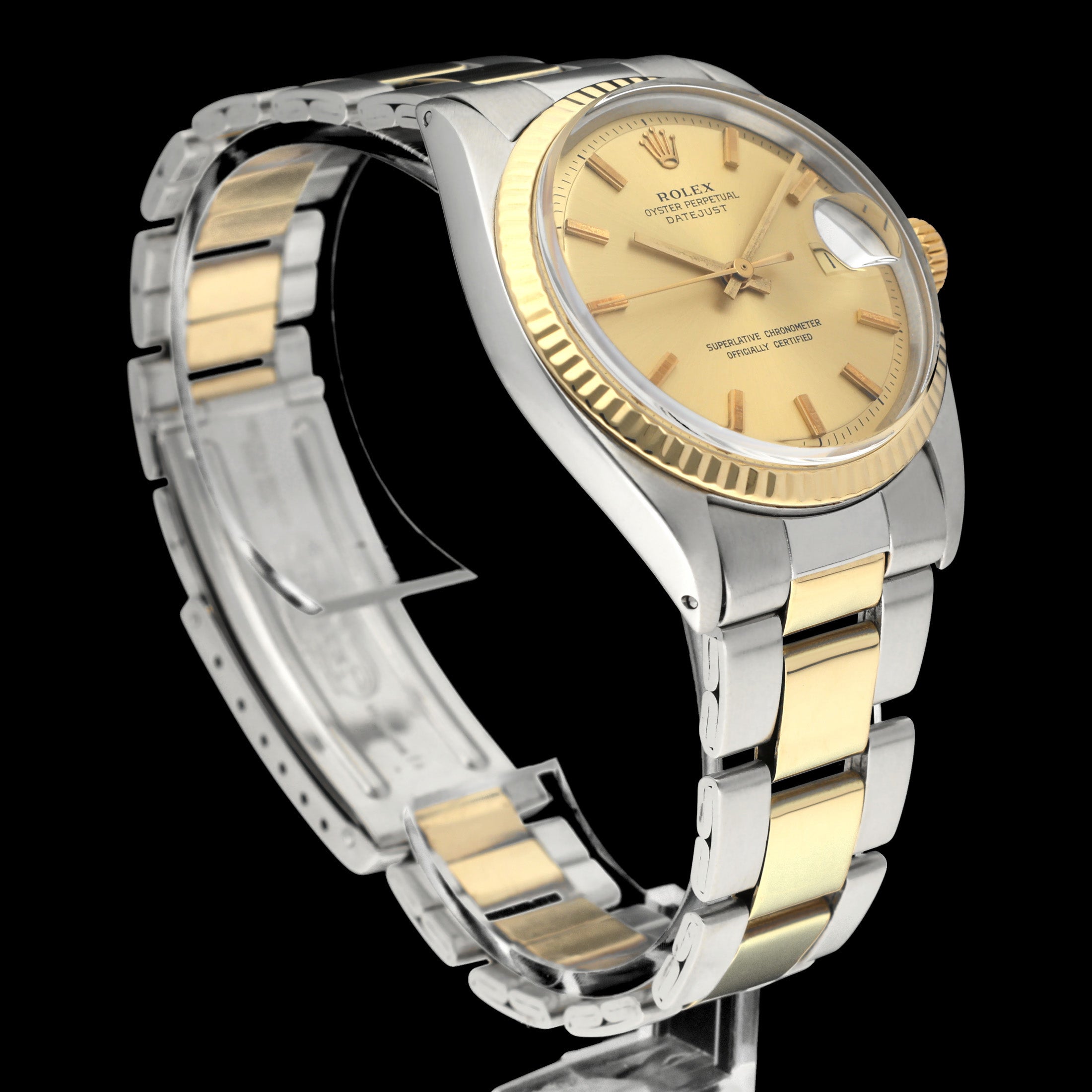 Rolex Datejust 1601 - 1972 - goud/staal - two/tone - Rolex horloge - Rolex kopen - Rolex heren horloge - Trophies Watches