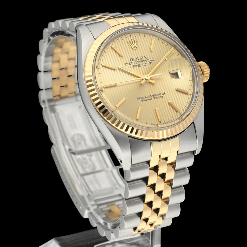Rolex Datejust 16013 Tapestry - 1987 - Rolex horloge - Rolex kopen - Rolex heren horloge - Trophies Watches