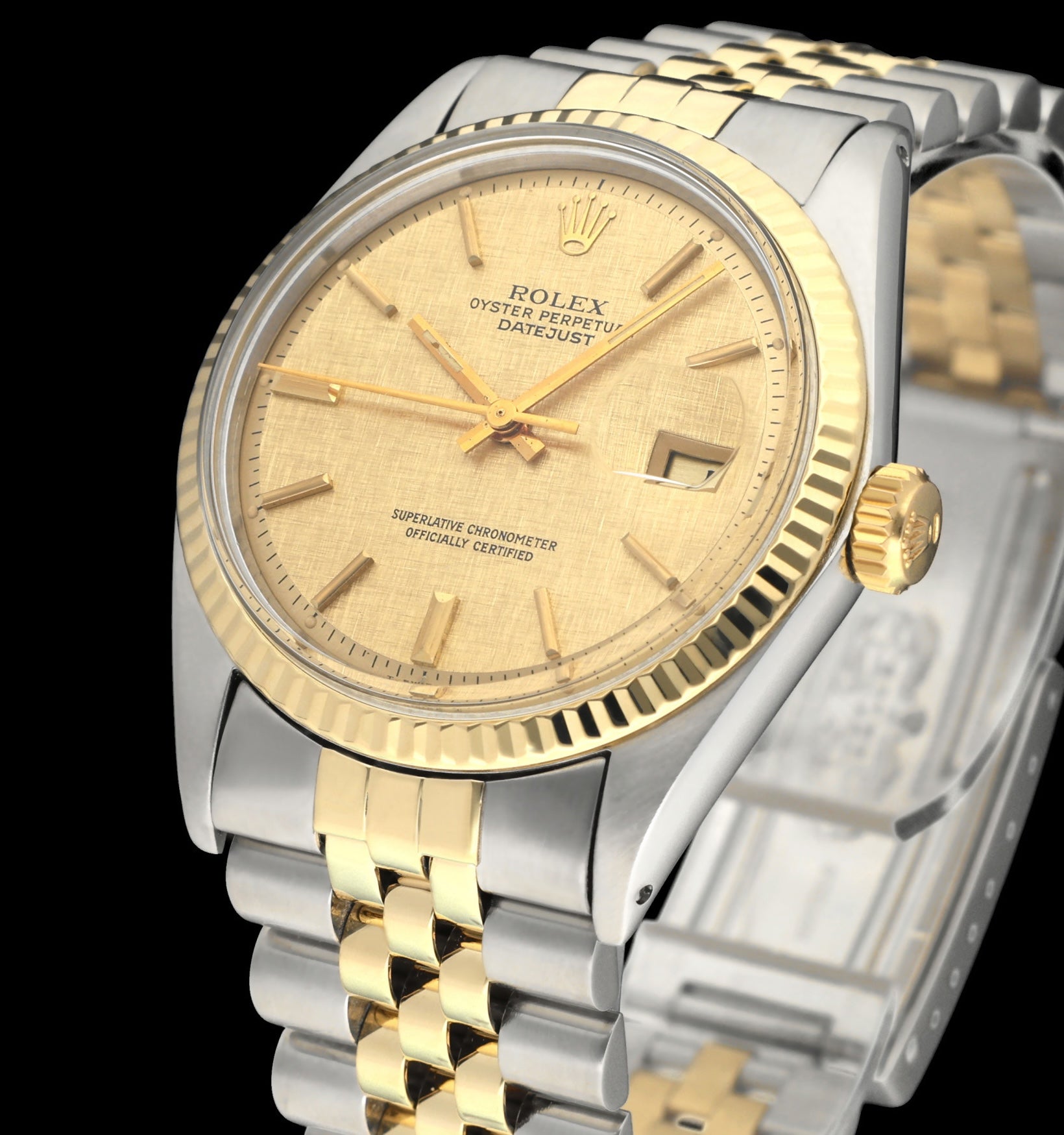 Rolex Datejust 1601 - 1975 - goud/staal - two/tone - Rolex horloge - Rolex kopen - Rolex heren horloge - Trophies Watches