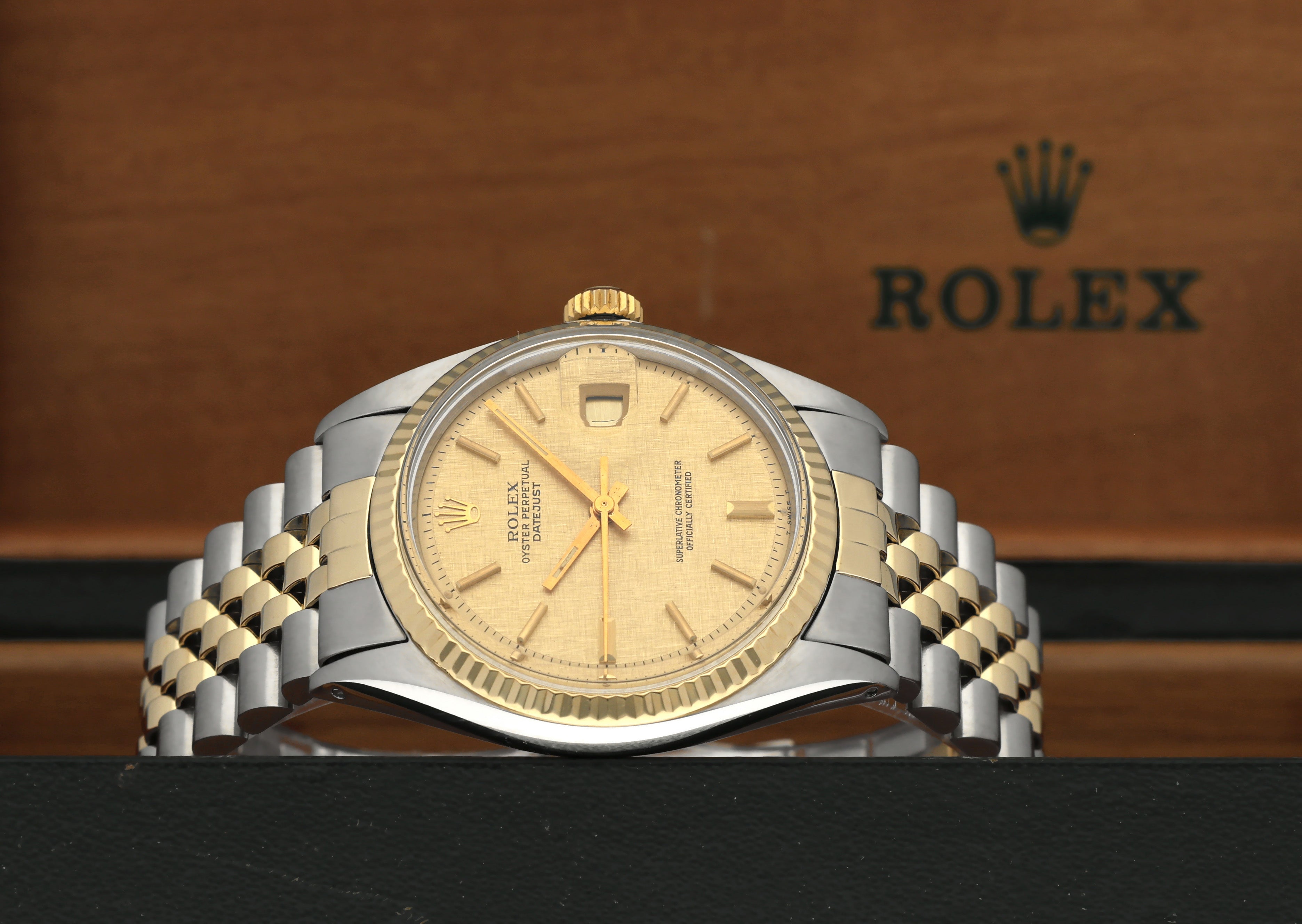 Rolex Datejust 1601 - 1975 - goud/staal - two/tone - Rolex horloge - Rolex kopen - Rolex heren horloge - Trophies Watches