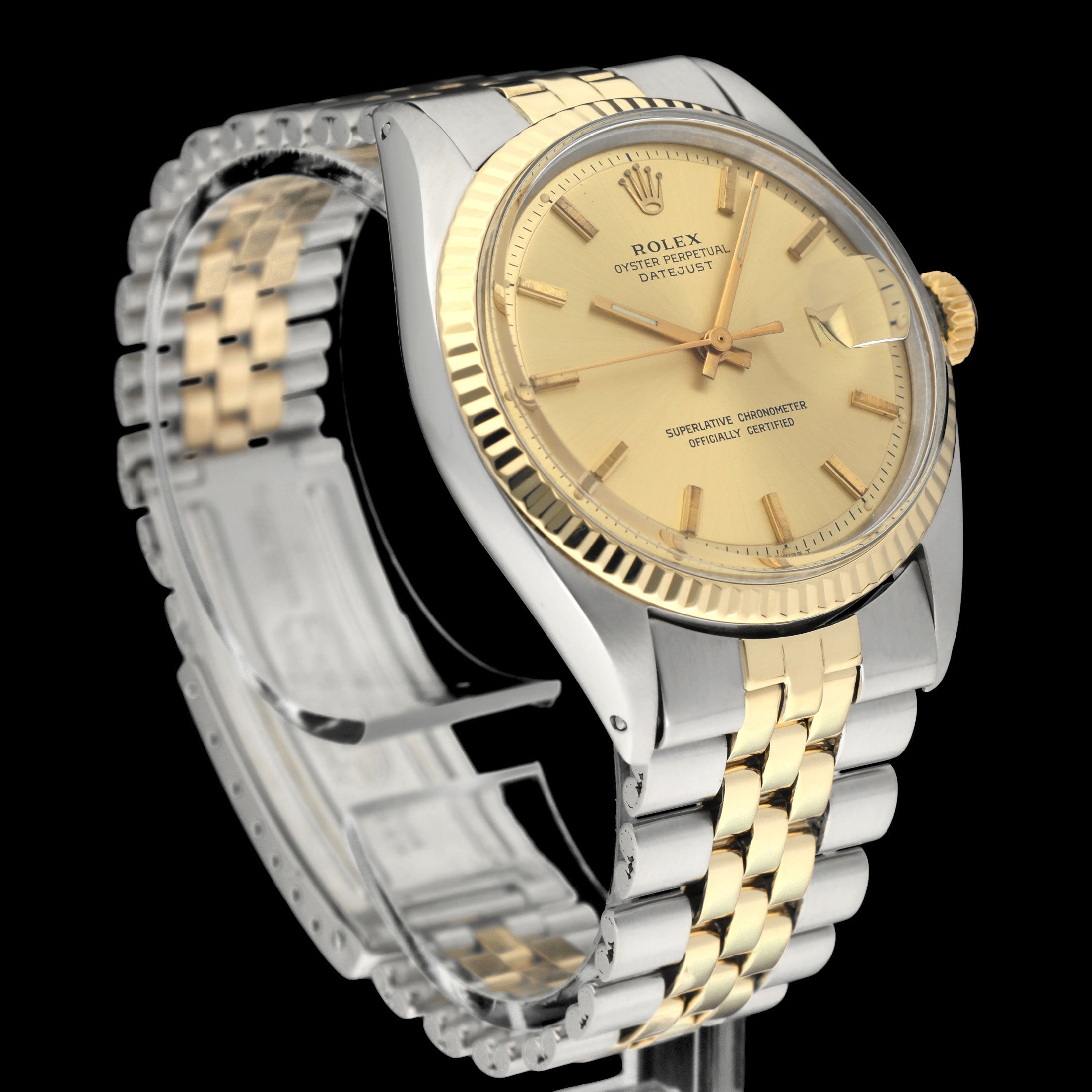 Rolex Datejust 1601 - 1972 - goud/staal - two/tone - Rolex horloge - Rolex kopen - Rolex heren horloge - Trophies Watches
