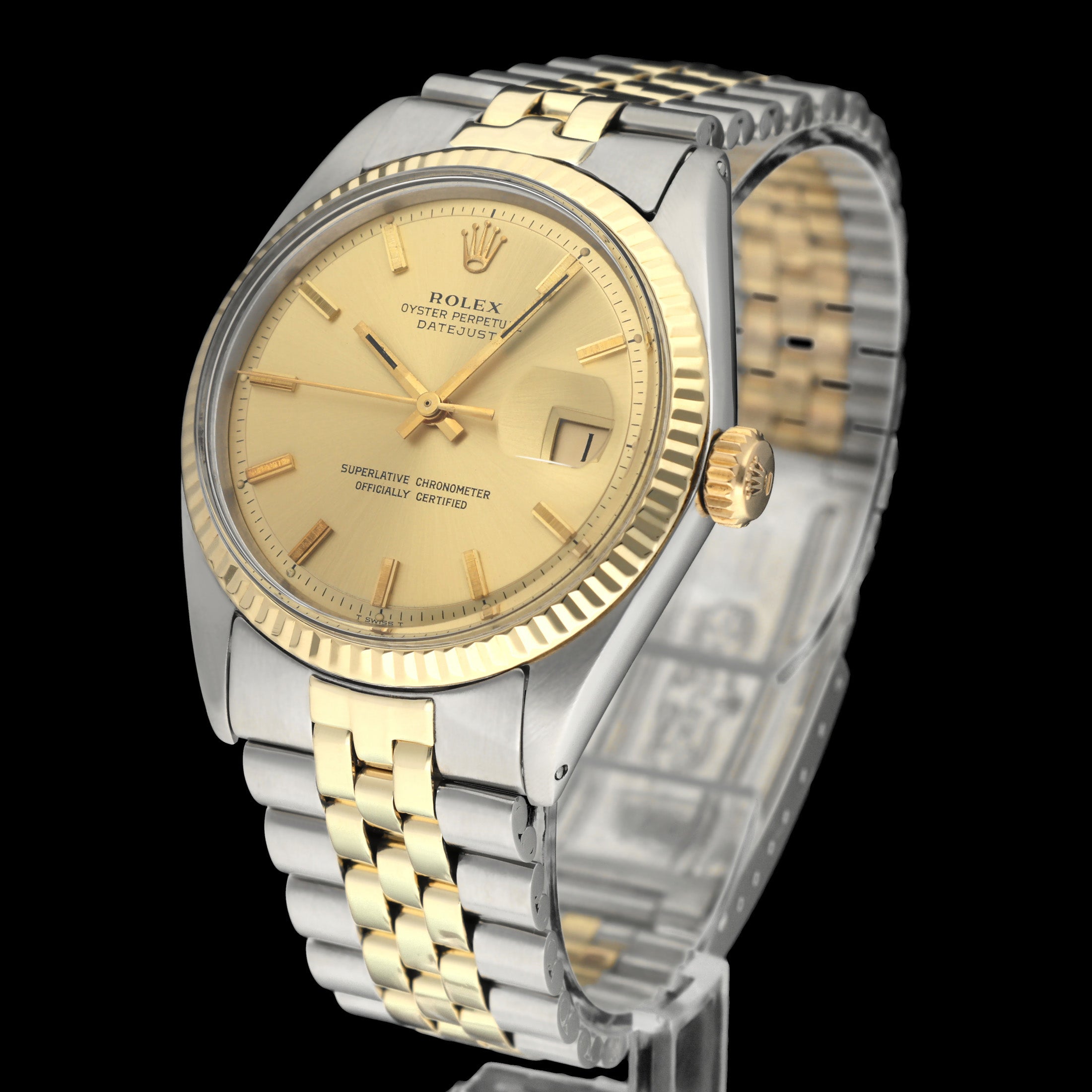Rolex Datejust 1601 - 1972 - goud/staal - two/tone - Rolex horloge - Rolex kopen - Rolex heren horloge - Trophies Watches