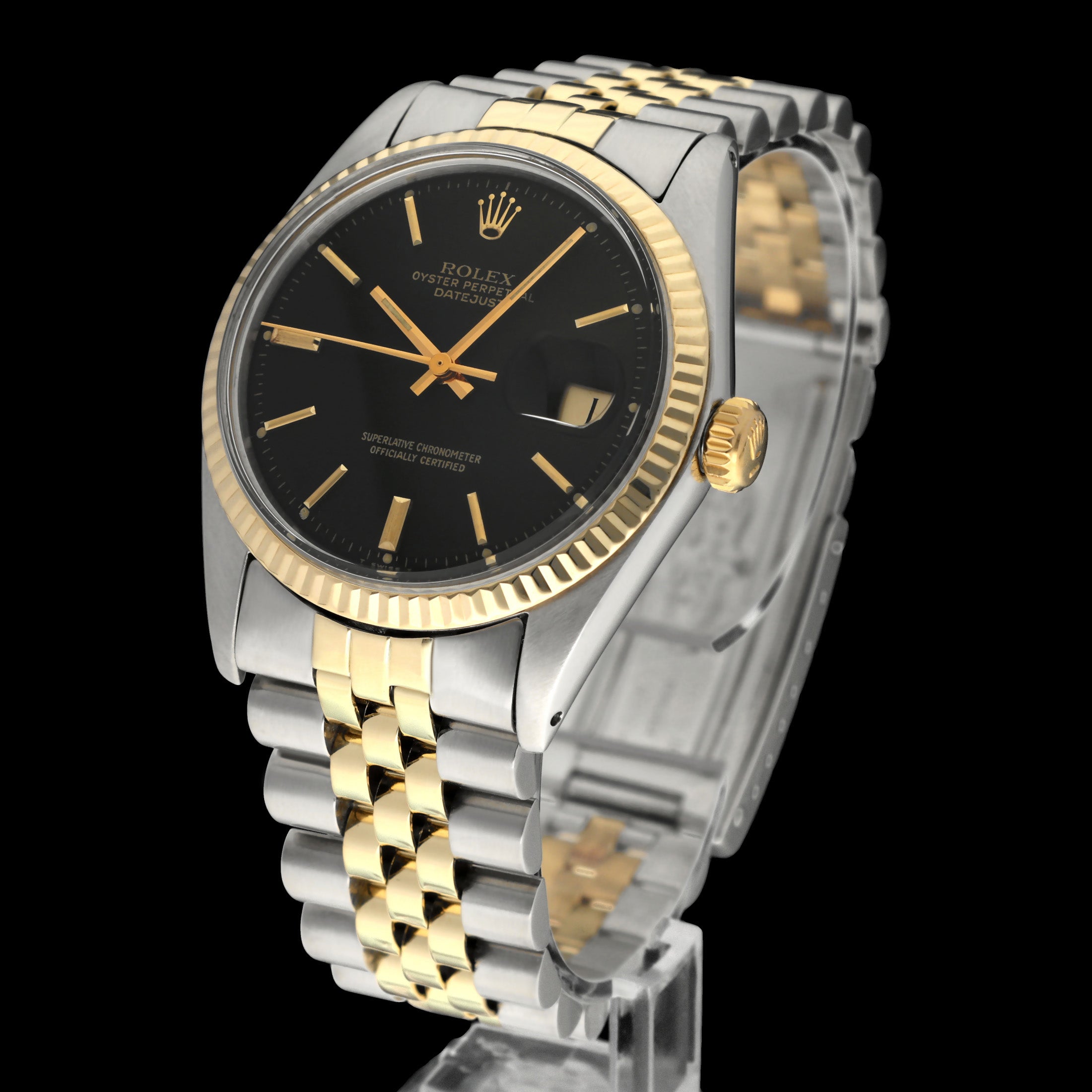 Rolex Datejust 1601 - 1975 - goud/staal - two/tone - Rolex horloge - Rolex kopen - Rolex heren horloge - Trophies Watches