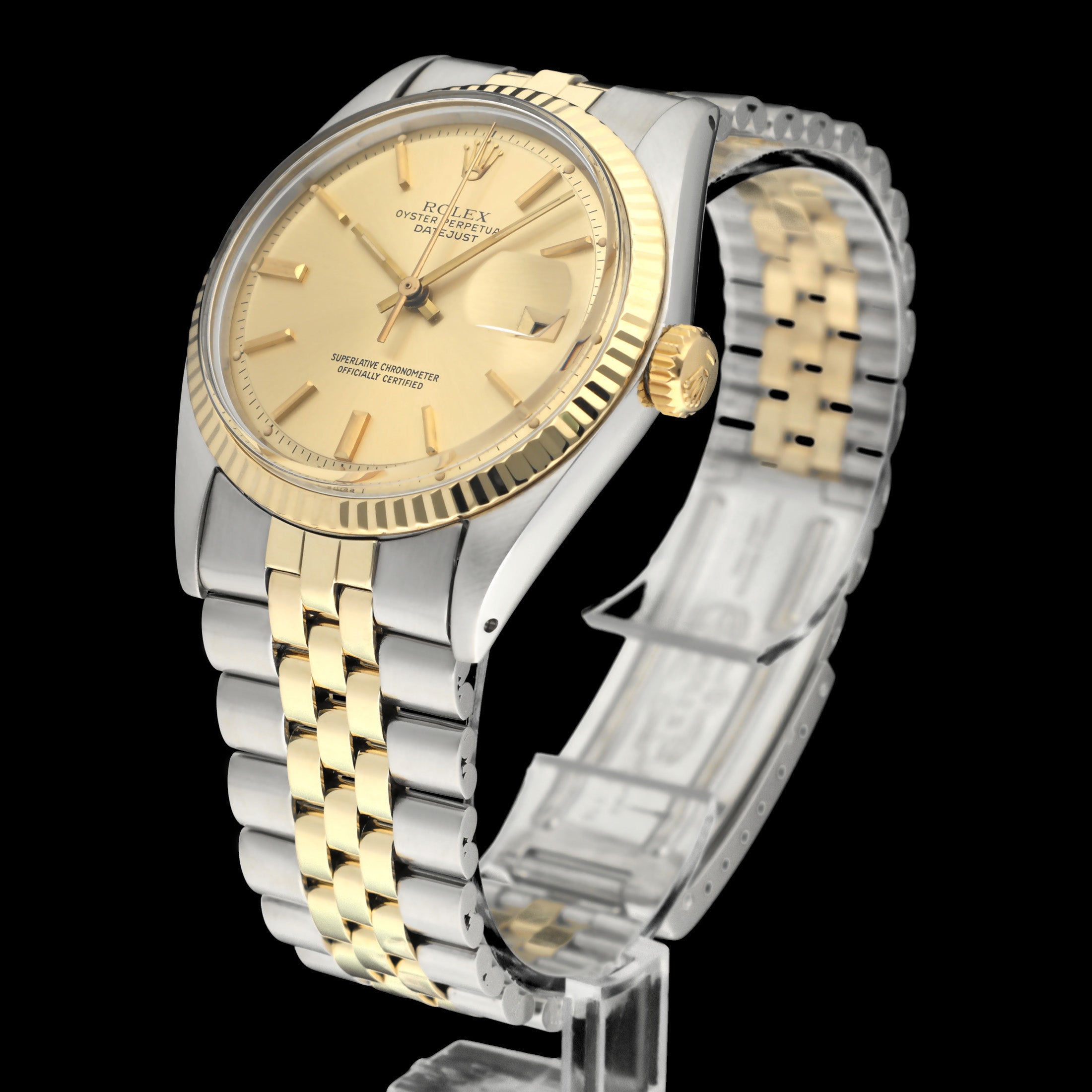Rolex Datejust 1601 - 1973 - goud/staal - two/tone - Rolex horloge - Rolex kopen - Rolex heren horloge - Trophies Watches