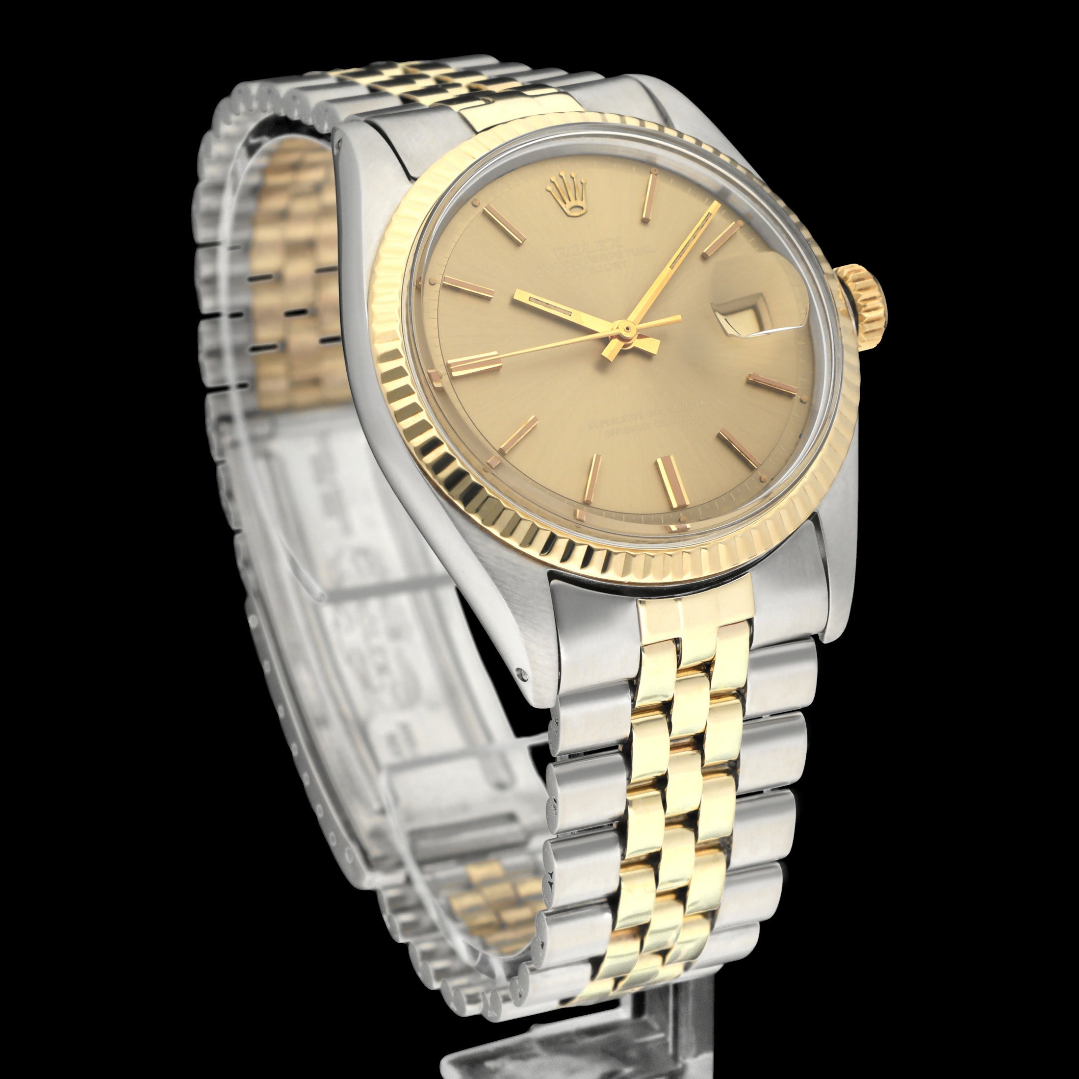 Rolex Datejust 1601 - 1970 - goud/staal - two/tone - Rolex horloge - Rolex kopen - Rolex heren horloge - Trophies Watches