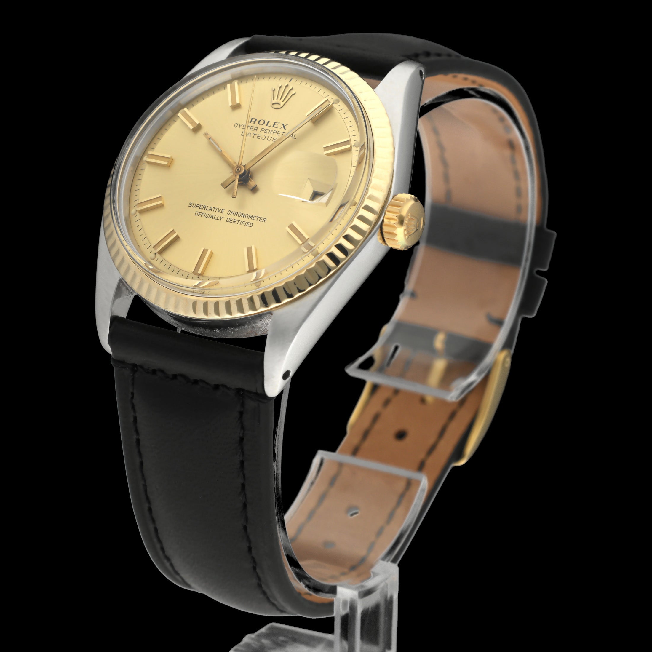 Rolex Datejust 1601 - 1973 - goud/staal - two/tone - Rolex horloge - Rolex kopen - Rolex heren horloge - Trophies Watches