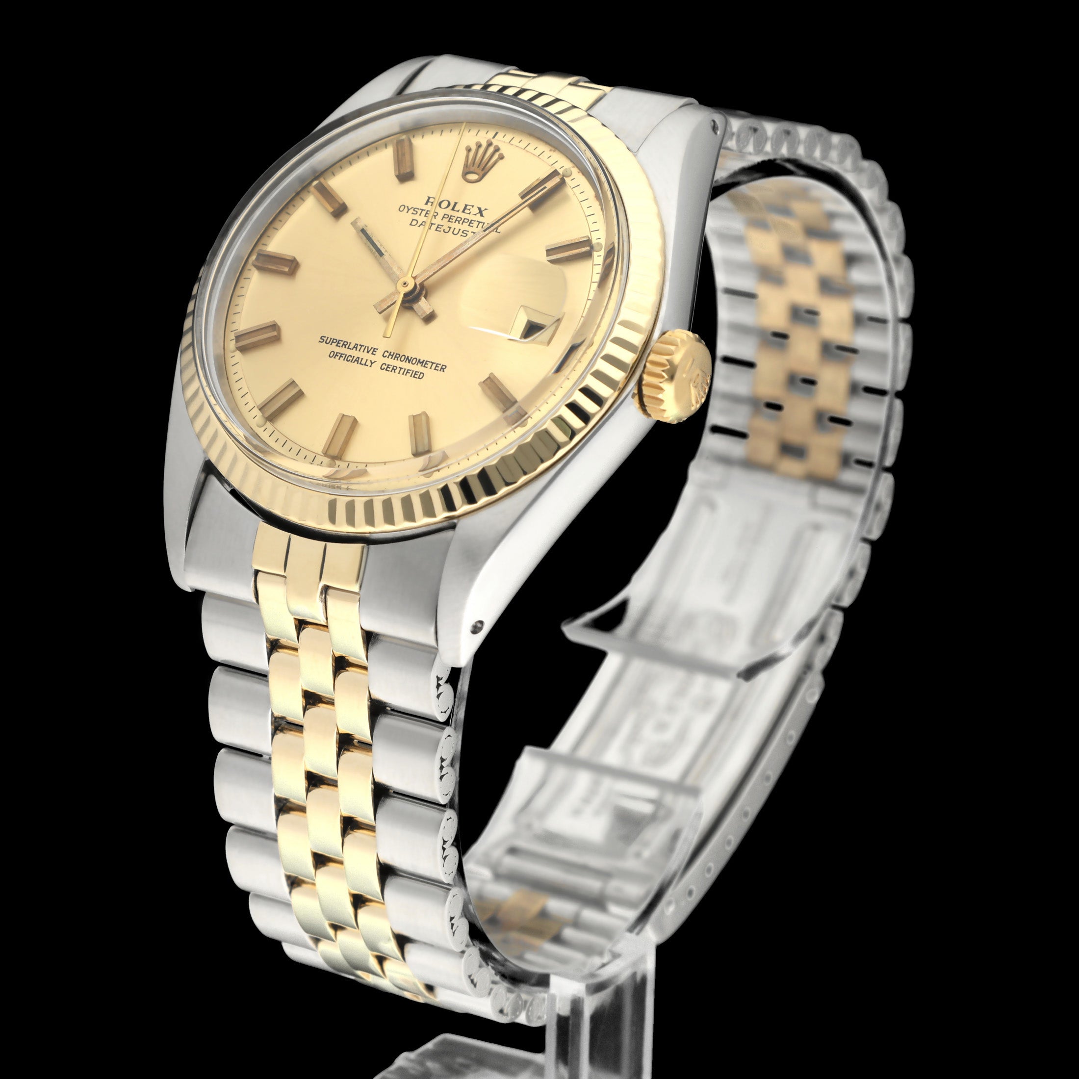 Rolex Datejust 1601 - 1971 - goud/staal - two/tone - Rolex horloge - Rolex kopen - Rolex heren horloge - Trophies Watches