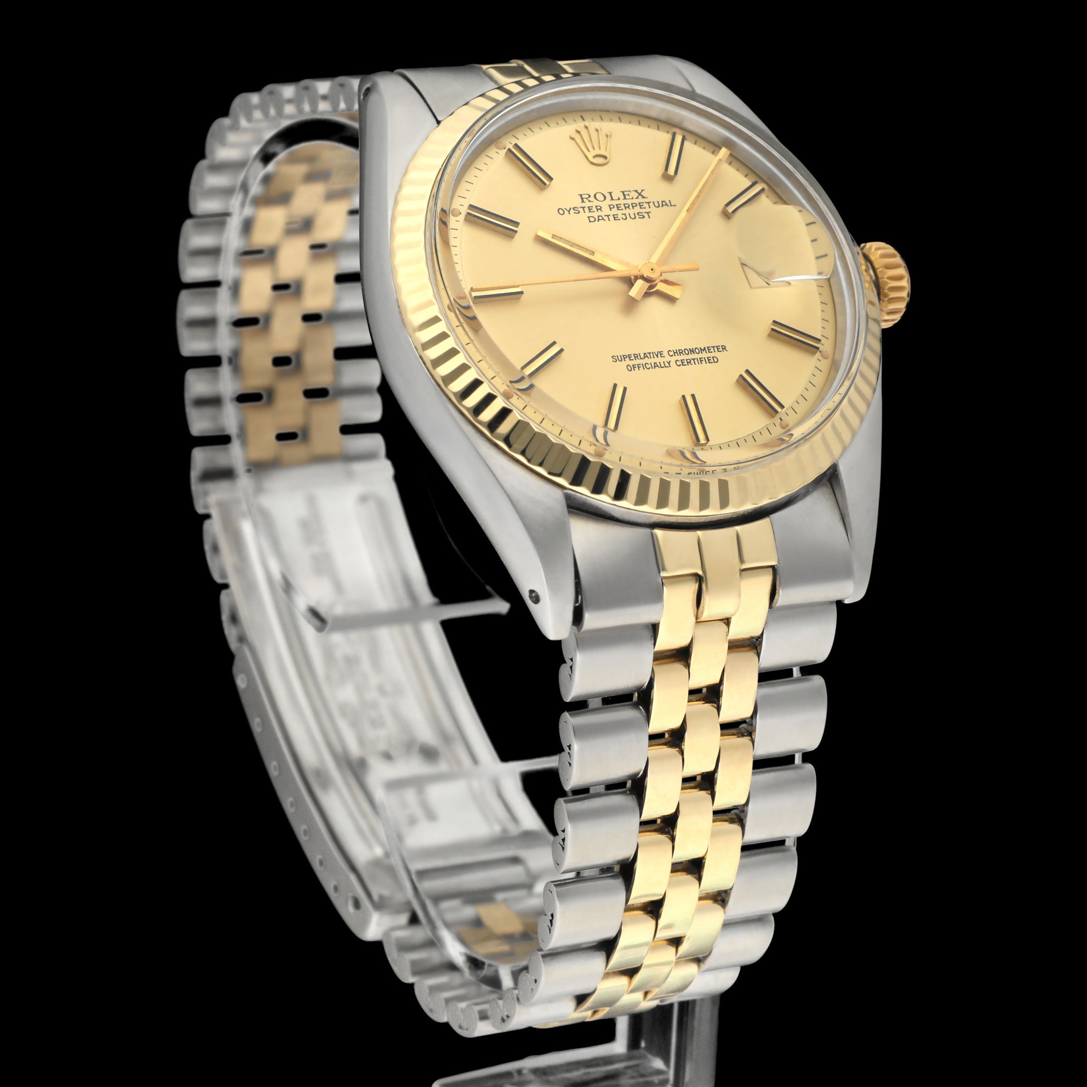 Rolex Datejust 1601 - 1973 - goud/staal - two/tone - Rolex horloge - Rolex kopen - Rolex heren horloge - Trophies Watches