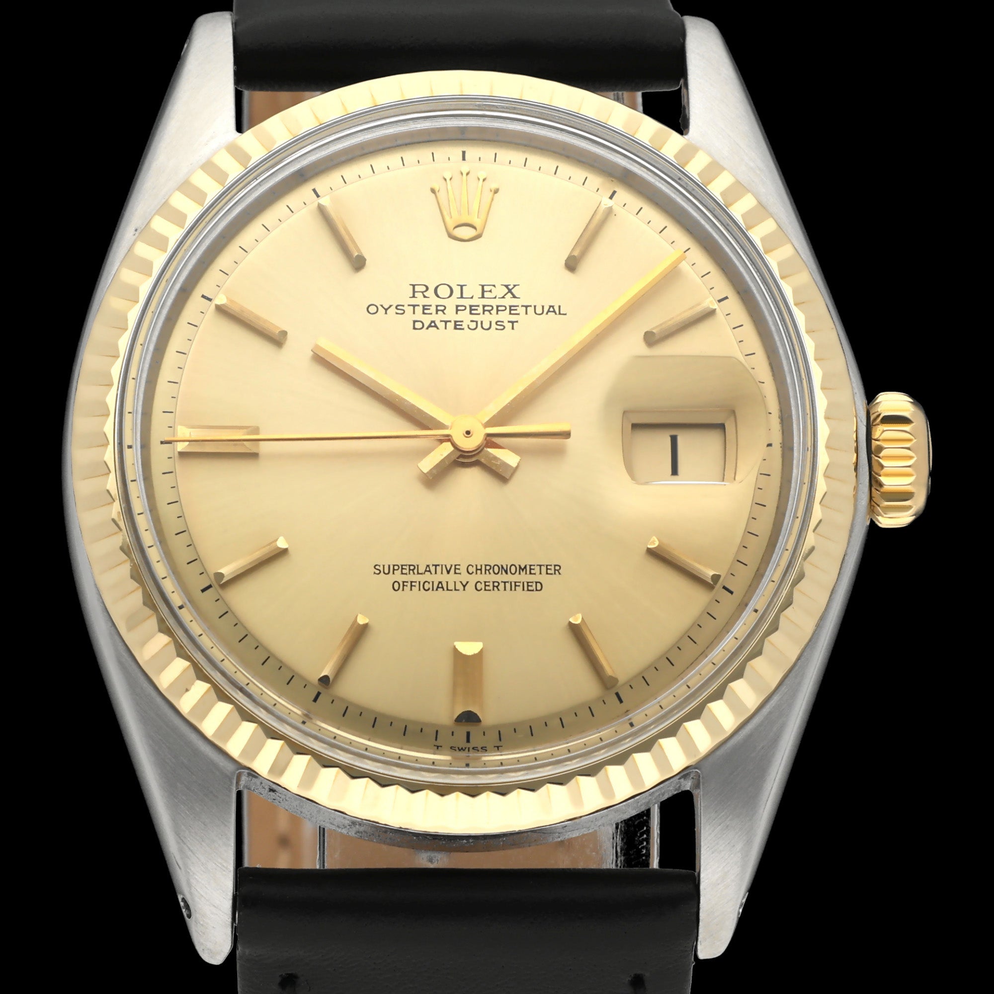 Rolex Datejust 1601 - 1970 - goud/staal - two/tone - Rolex horloge - Rolex kopen - Rolex heren horloge - Trophies Watches