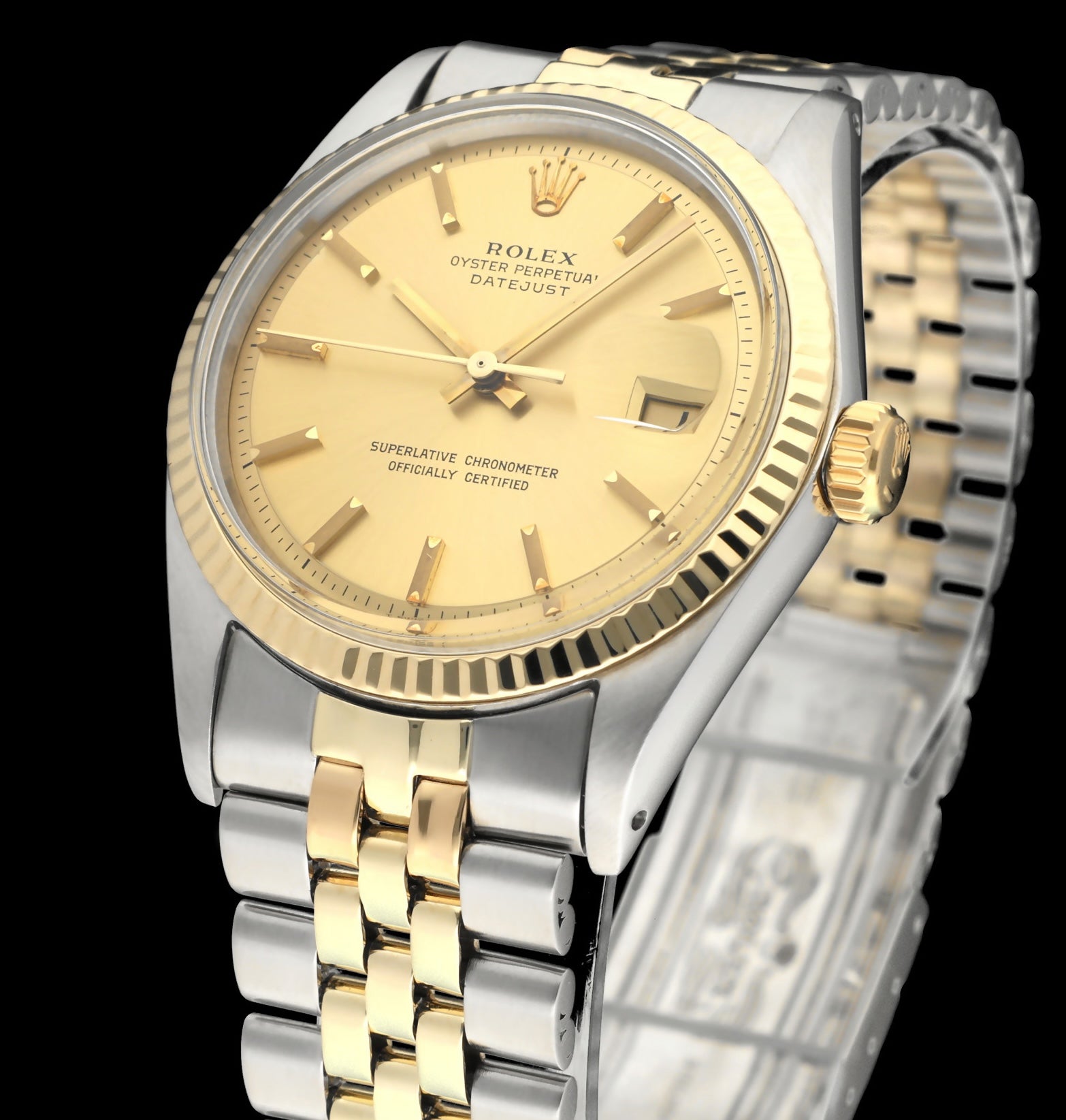 Rolex Datejust 1601 - 1969 - goud/staal - two/tone - Rolex horloge - Rolex kopen - Rolex heren horloge - Trophies Watches