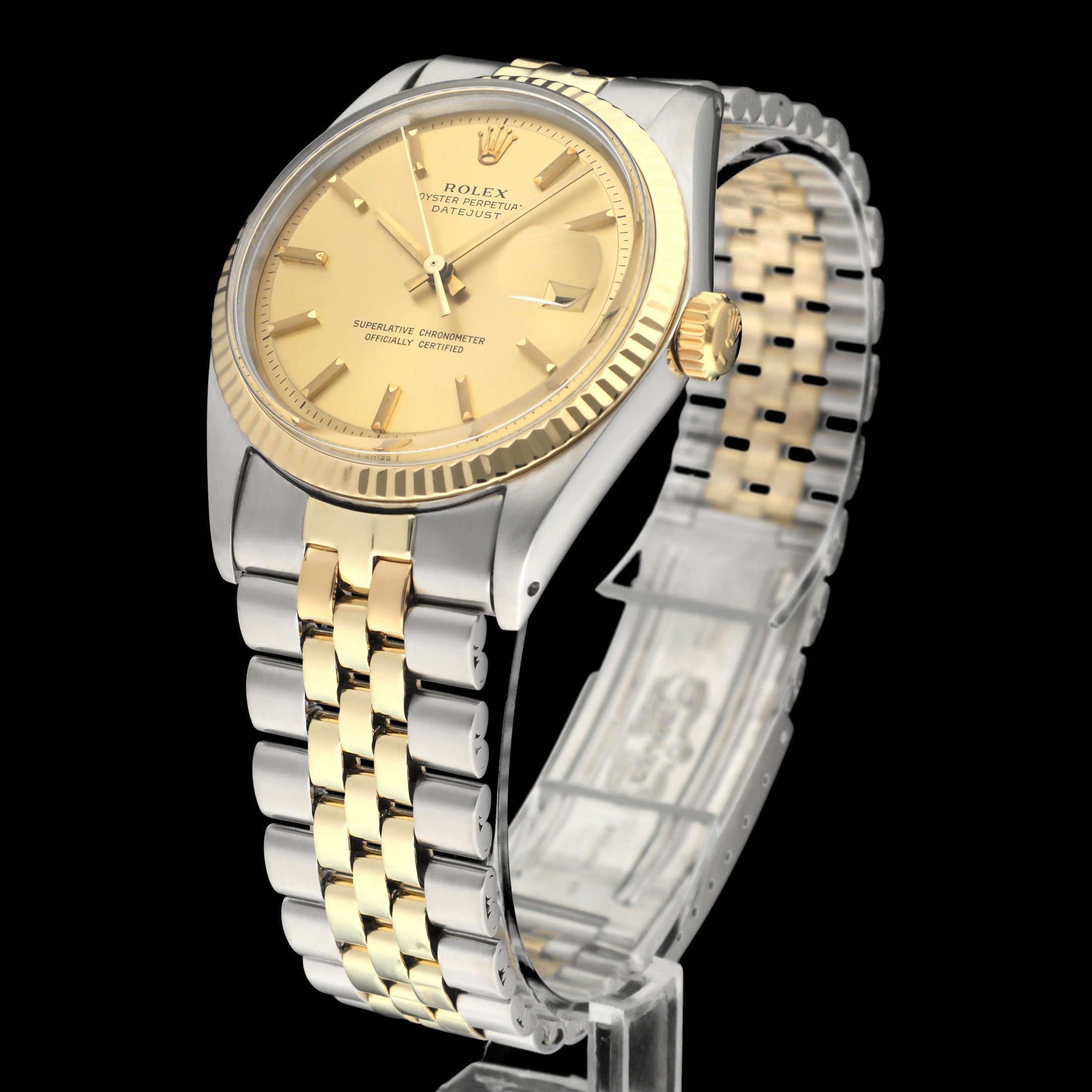 Rolex Datejust 1601 - 1969 - goud/staal - two/tone - Rolex horloge - Rolex kopen - Rolex heren horloge - Trophies Watches