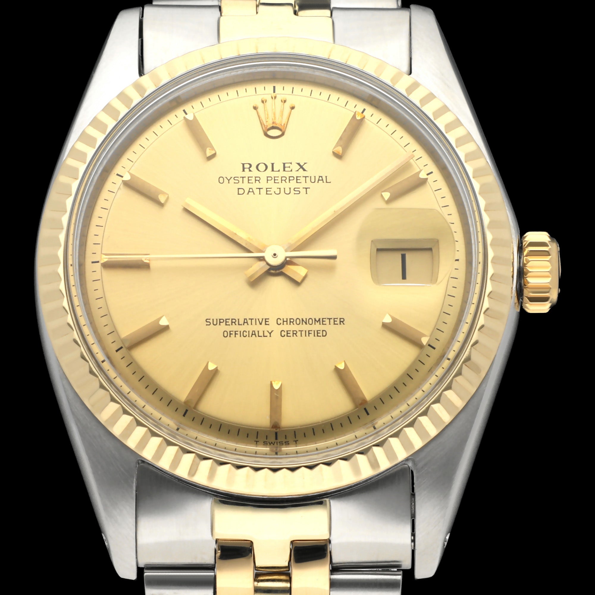 Rolex Datejust 1601 - 1969 - goud/staal - two/tone - Rolex horloge - Rolex kopen - Rolex heren horloge - Trophies Watches